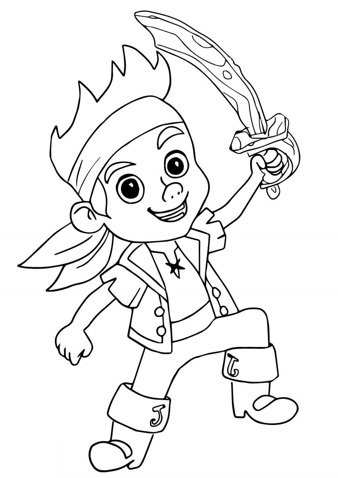 Pirate Coloring Page