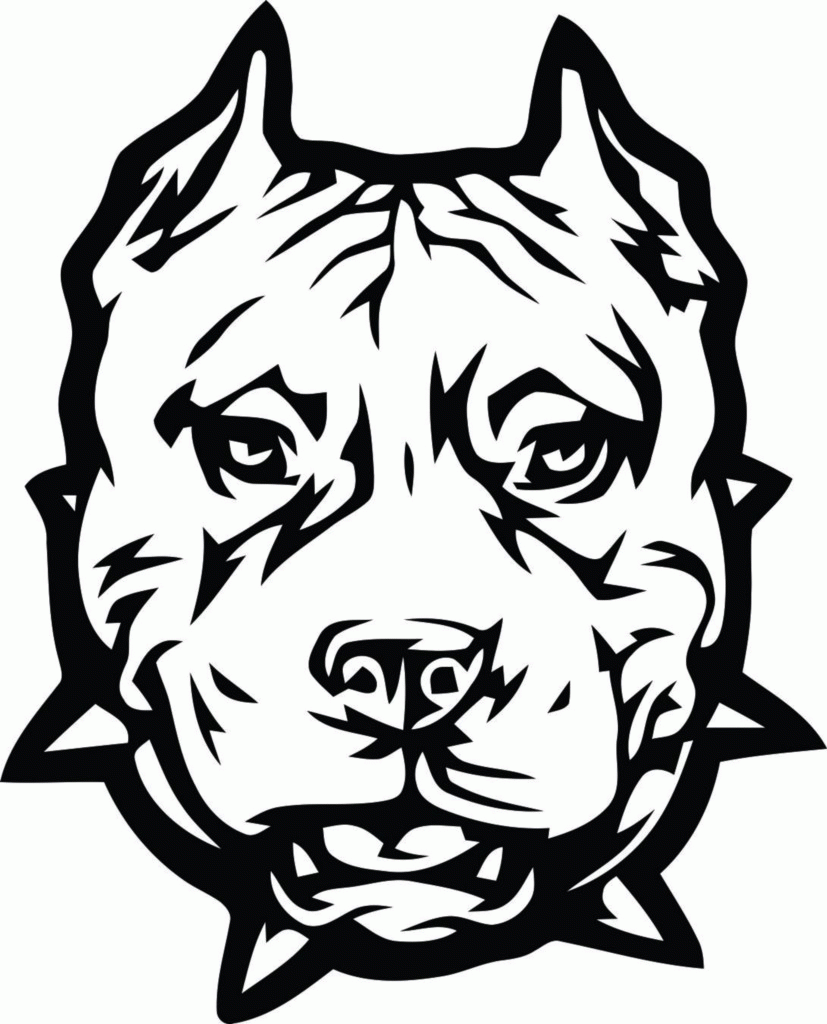 Pitbull Coloring Page
