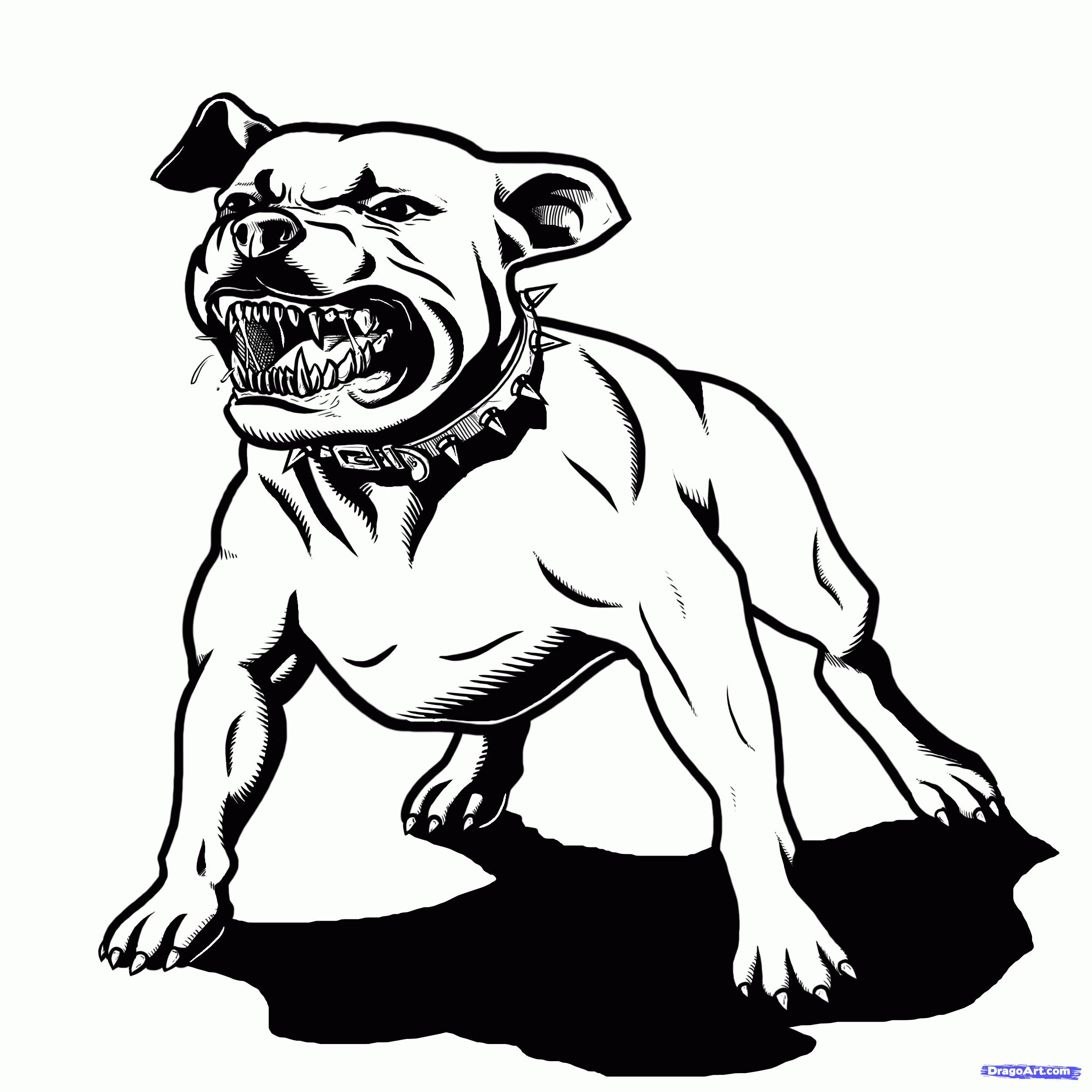 Pitbull Dog Coloring Pages Coloring Home