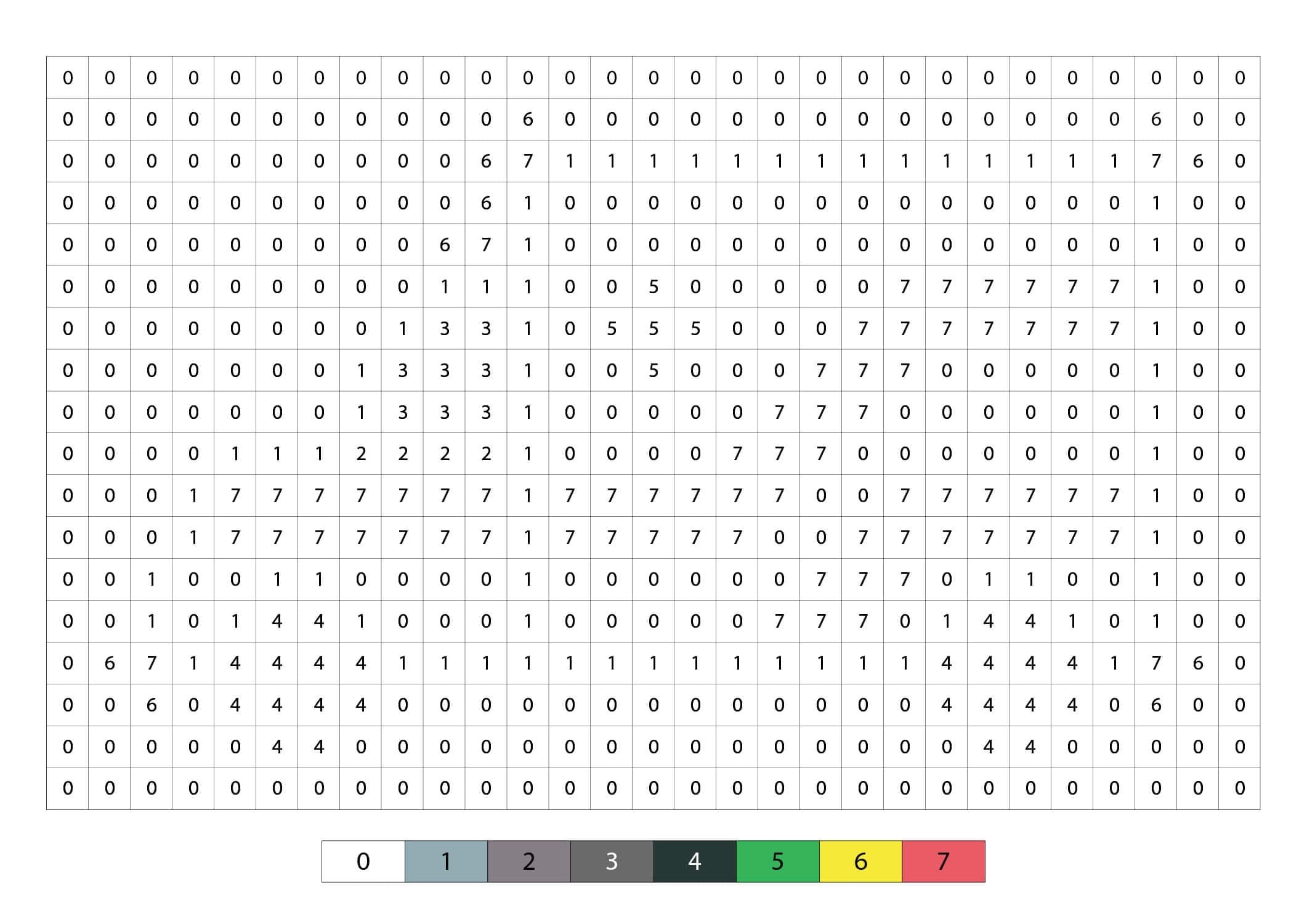 Pixel Art Color By Number Free Printable Coloring Pages For Kids