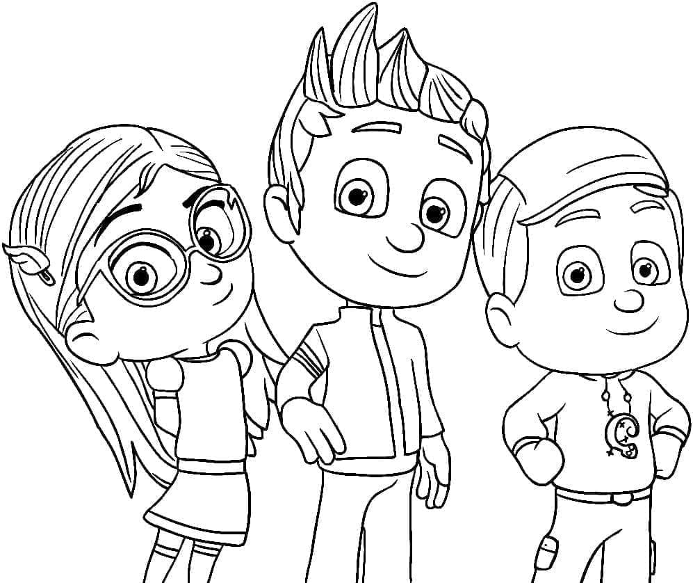Pj Masks Characters Coloring Pages