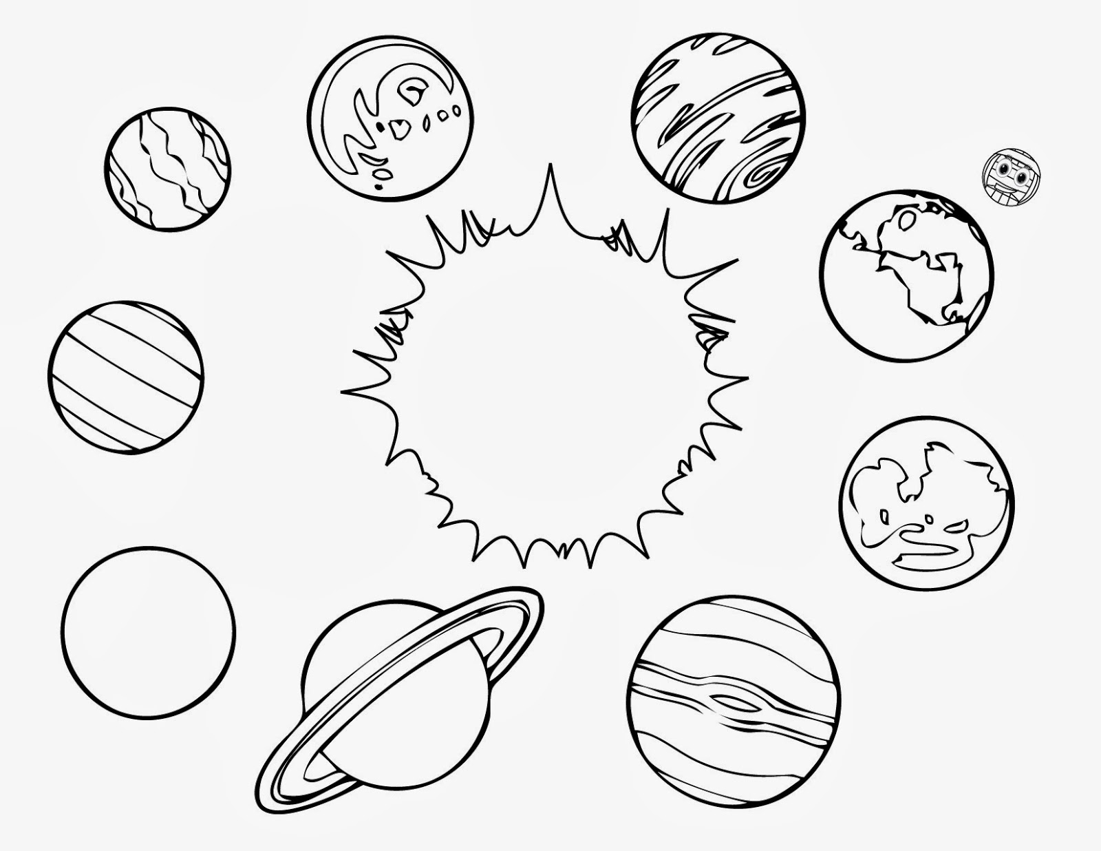 All Planets Color Pages