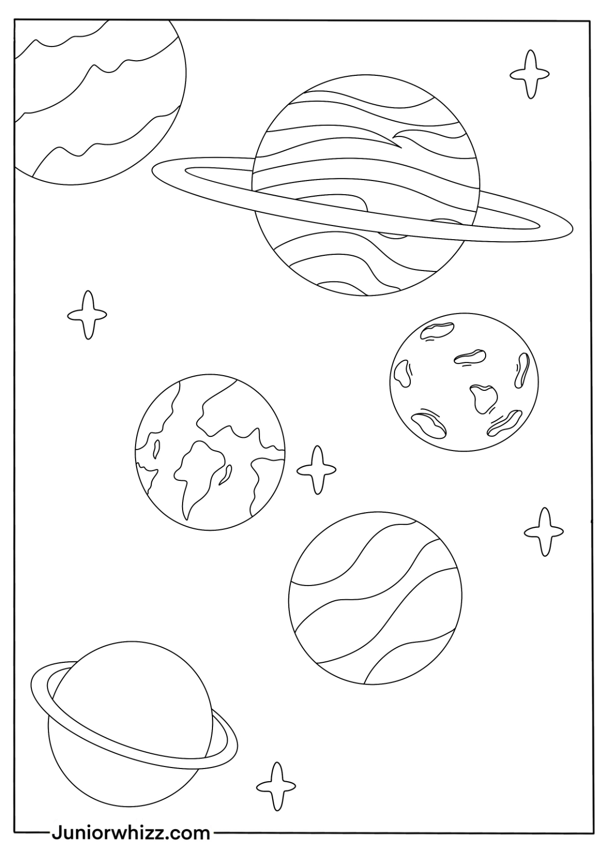 Planets Coloring Pages For Kids 12 Free Printable PDFs