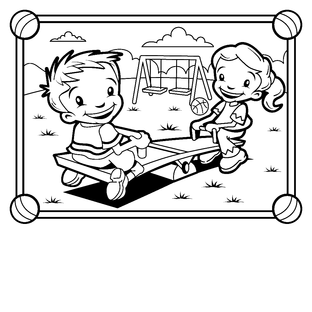 Playground Coloring Pages