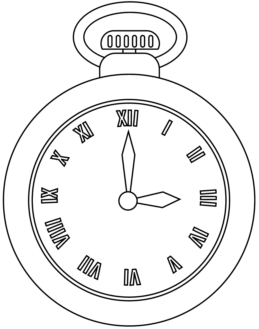 Watch Coloring Pages