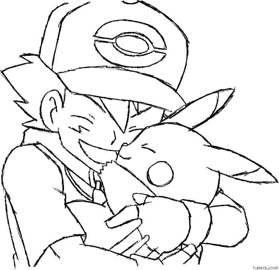 Pokemon Coloring Pages Ash