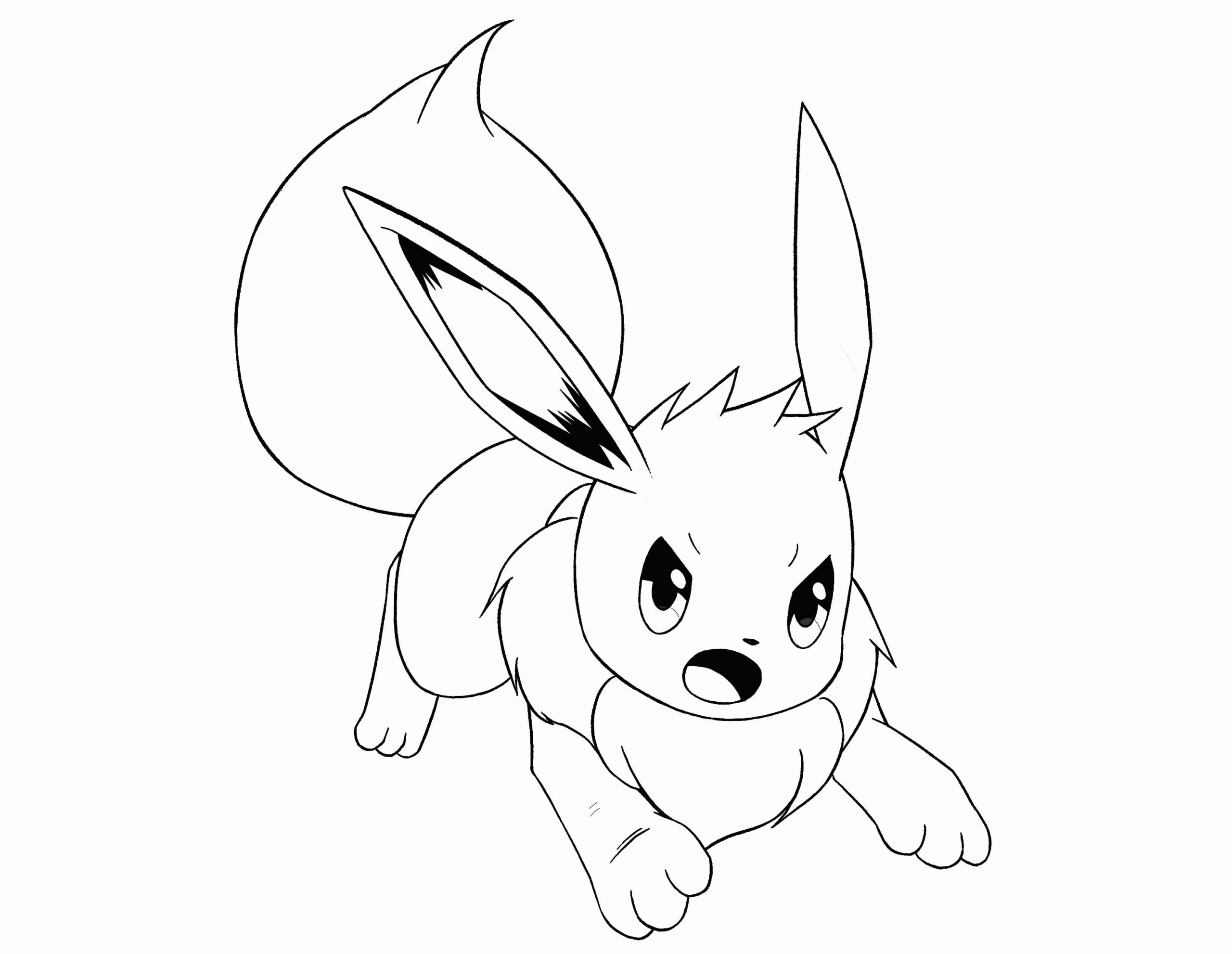 Coloring Pages Of Eevee Evolutions