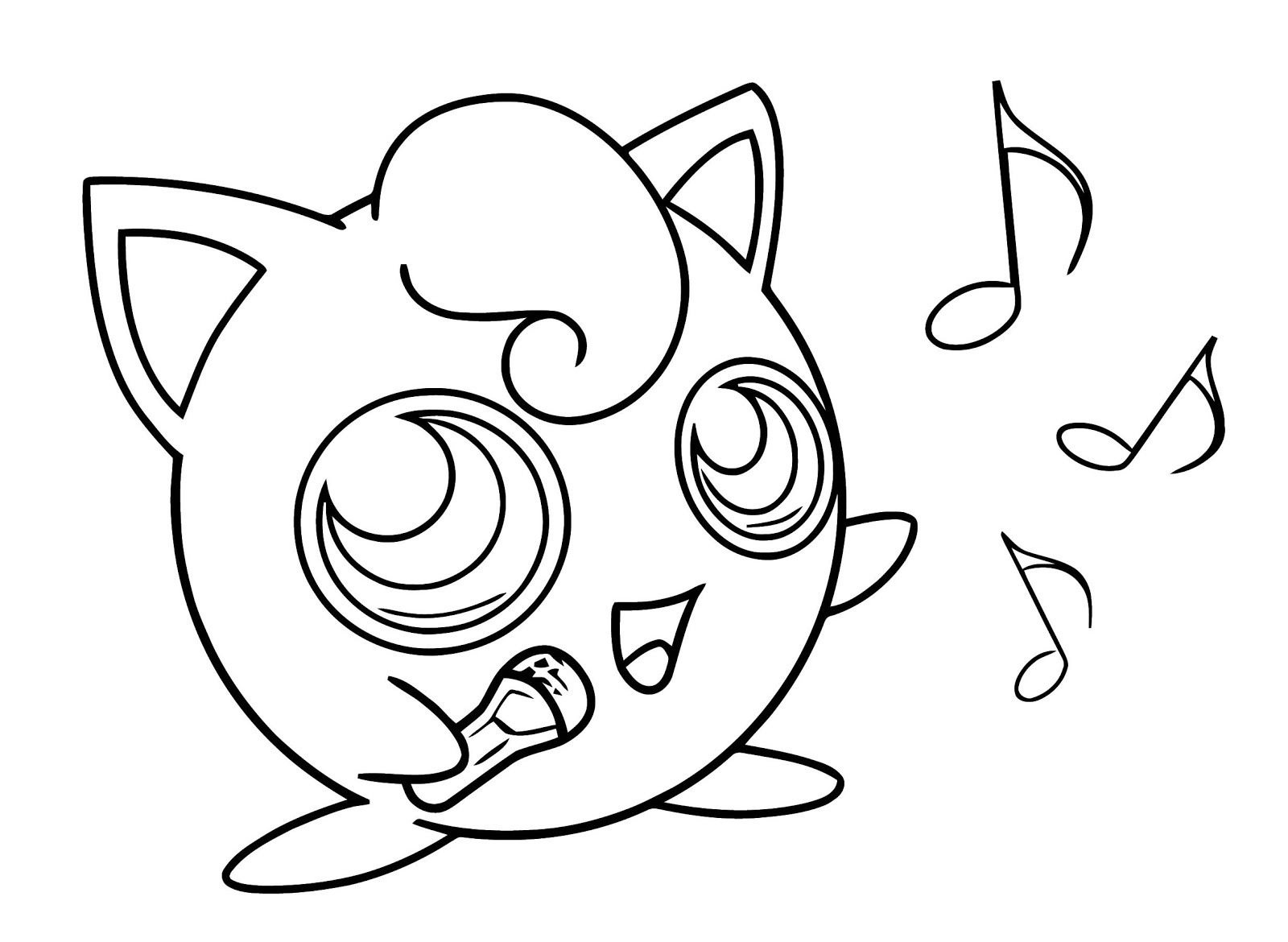 Pokemon Jigglypuff Coloring Pages To Print Free Pokemon Coloring Pages