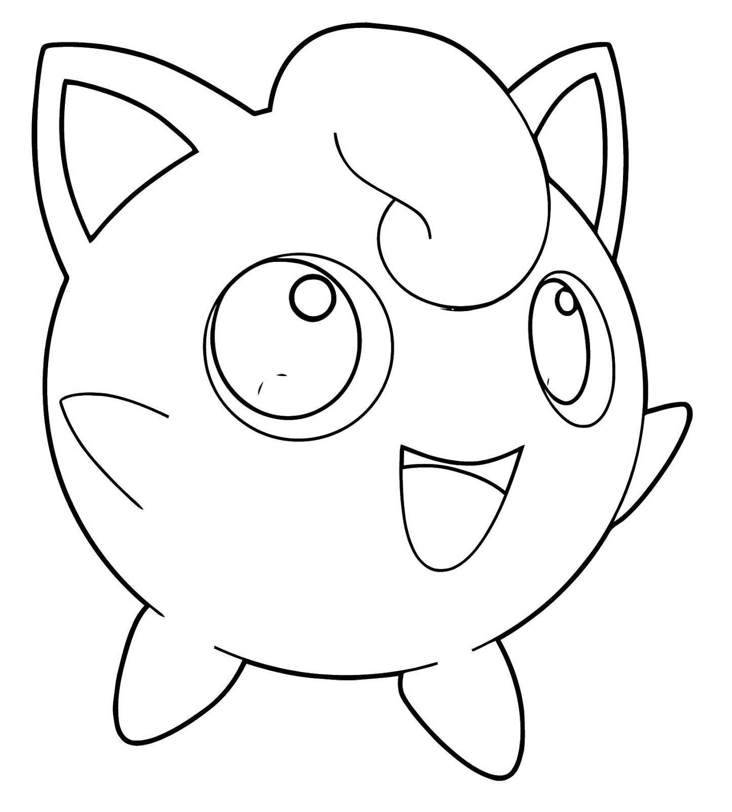Pokemon Jigglypuff Coloring Pages To Print Free Pokemon Coloring Pages
