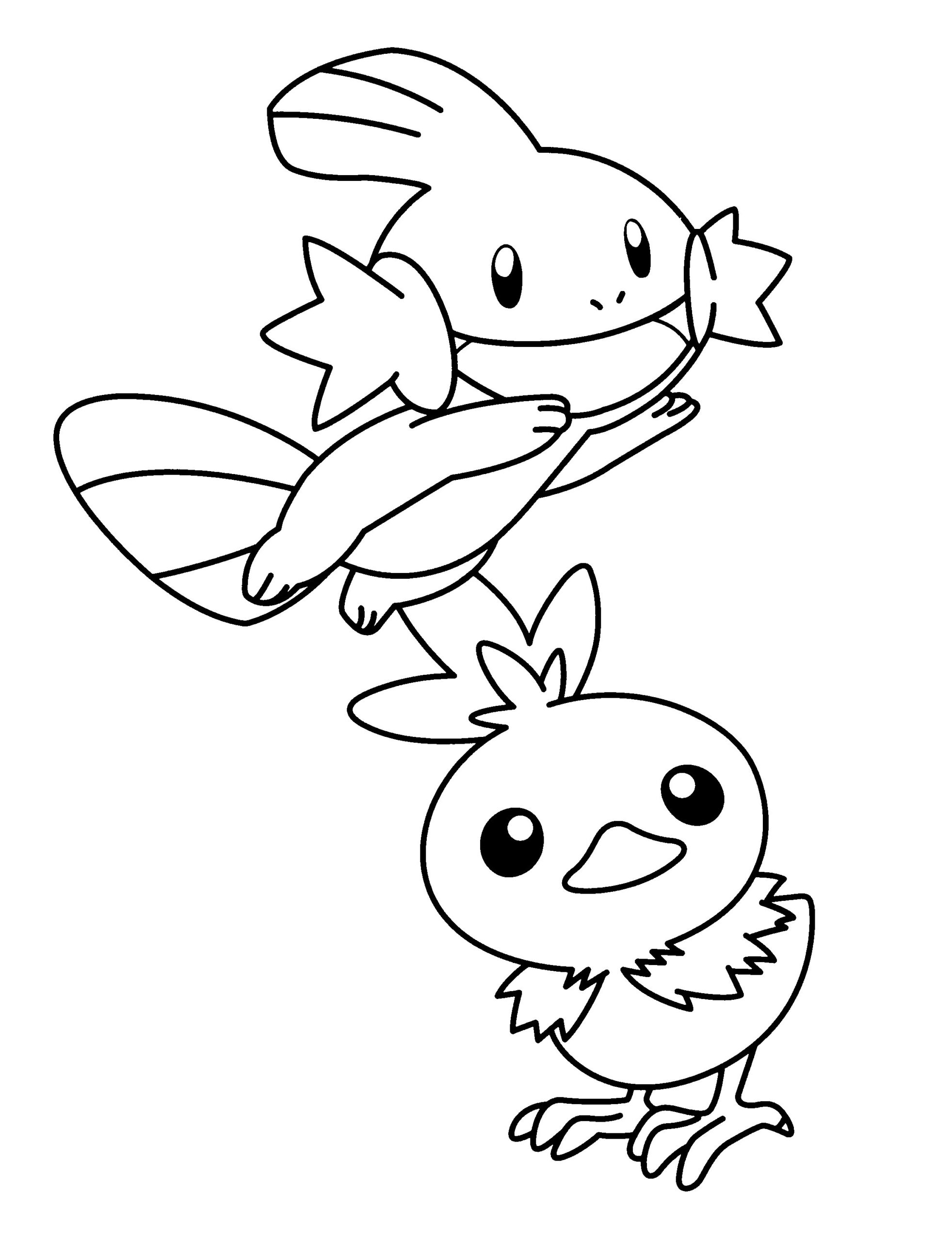 Pokemon Mudkip Coloring Pages