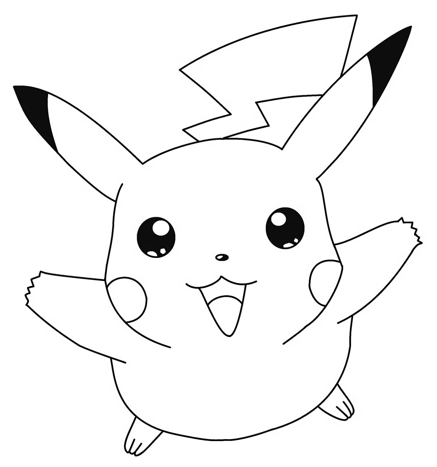 Pokemon Pikachu Coloring Pages Printable Free Pokemon Coloring Pages