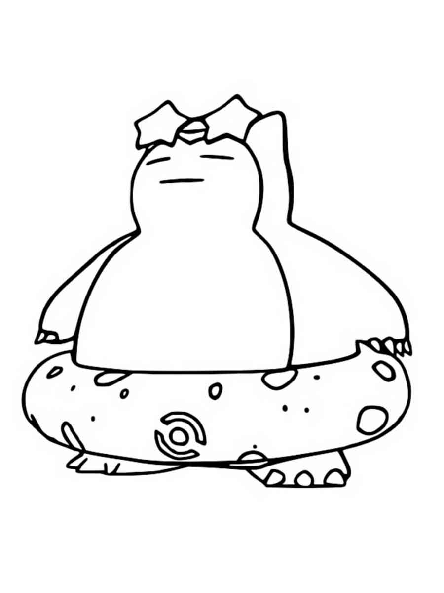 Pokemon Snorlax Coloring Pages Free Printable