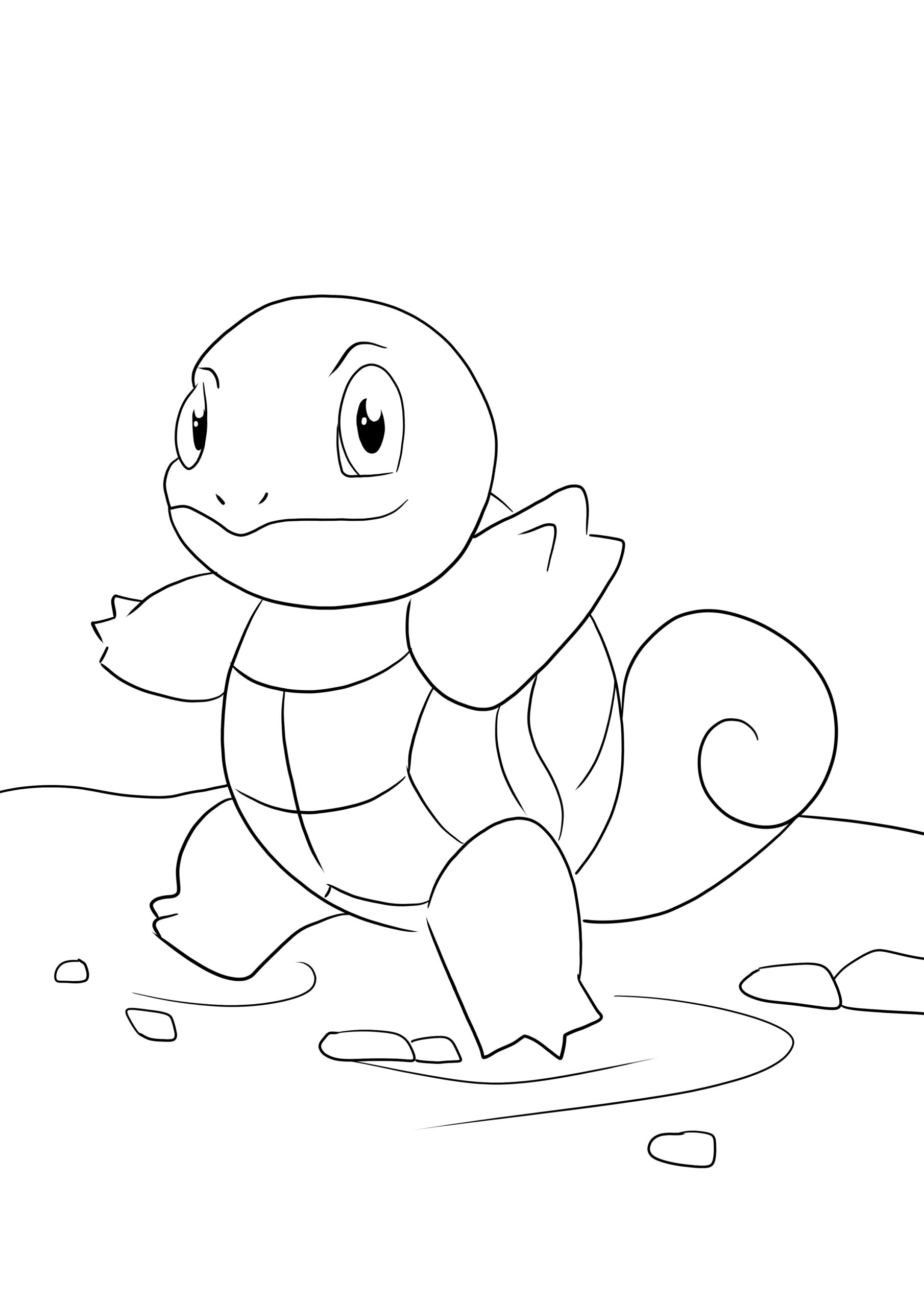 Pokemon Squirtle Coloring Pages