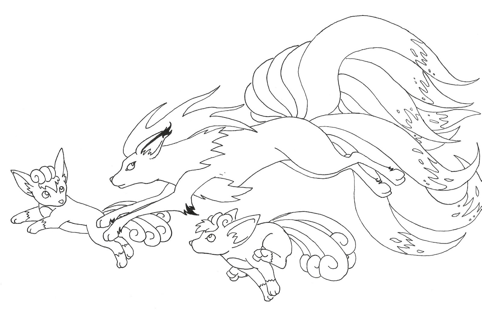 Pokemon Vulpix Coloring Pages Free To Print Free Pokemon Coloring Pages