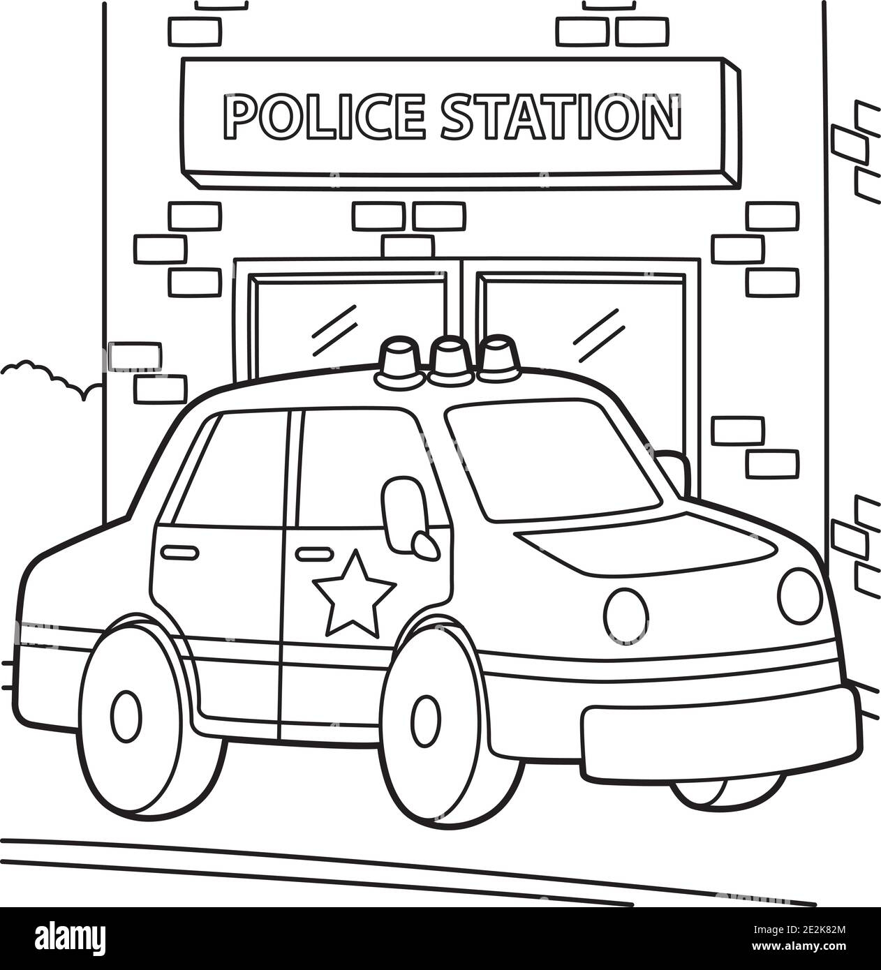 Coloring Pages Police Car