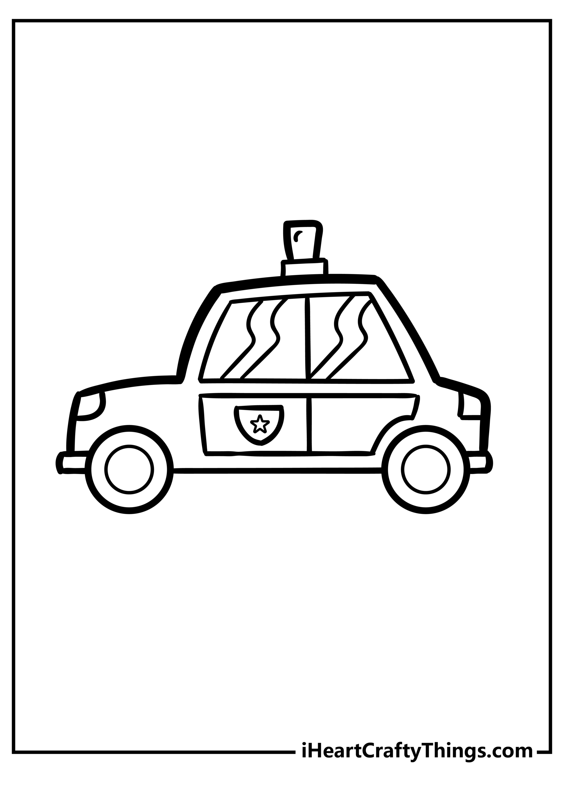 Police Car Coloring Pages