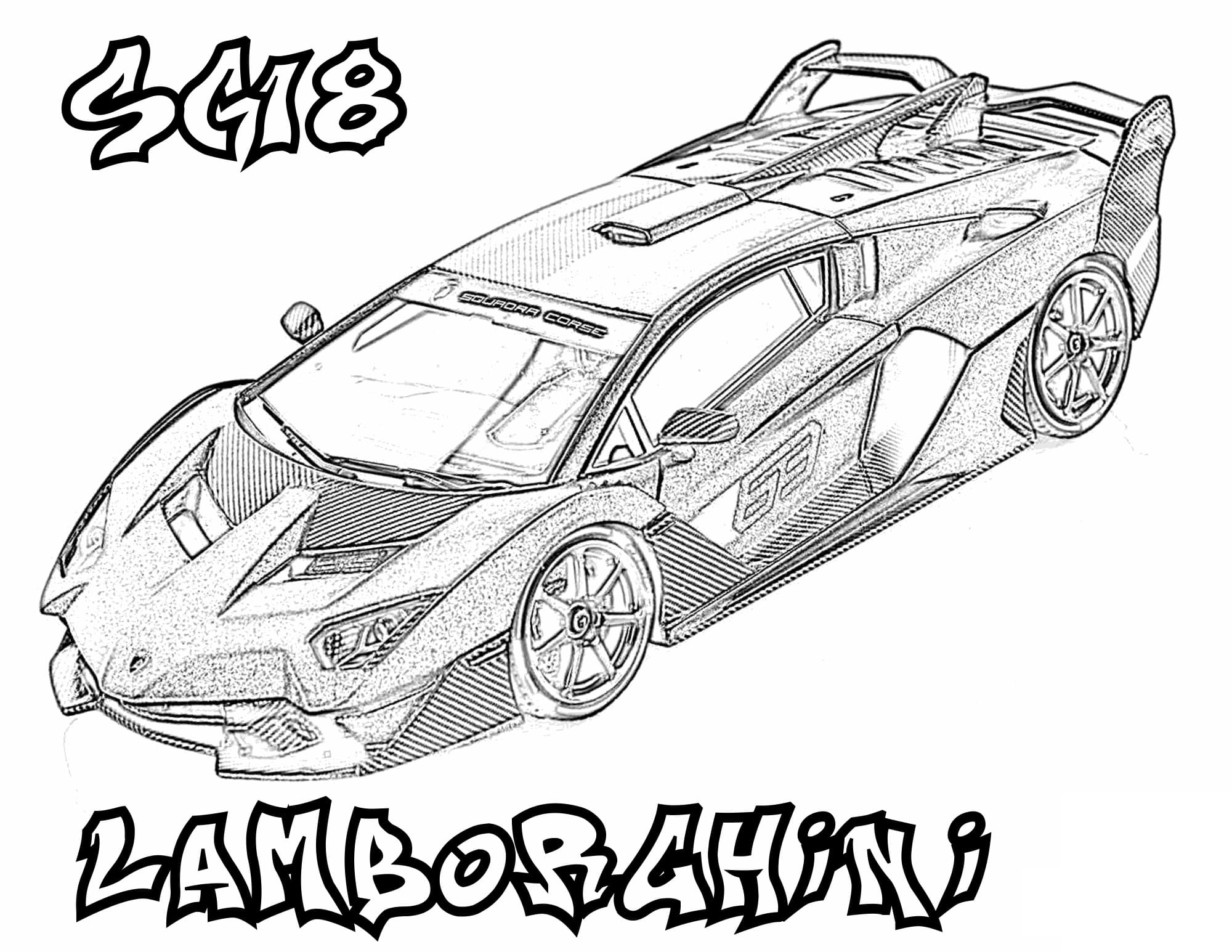 Police Lamborghini Coloring Pages Coloring Pages