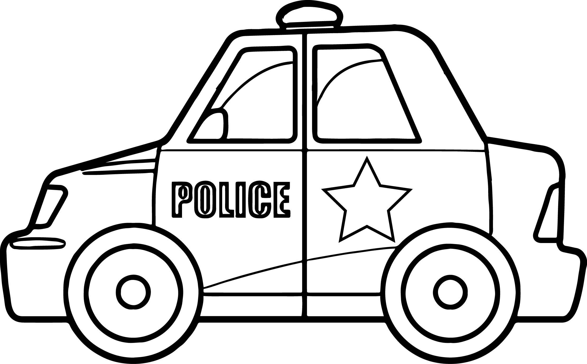 Police Truck Coloring Pages