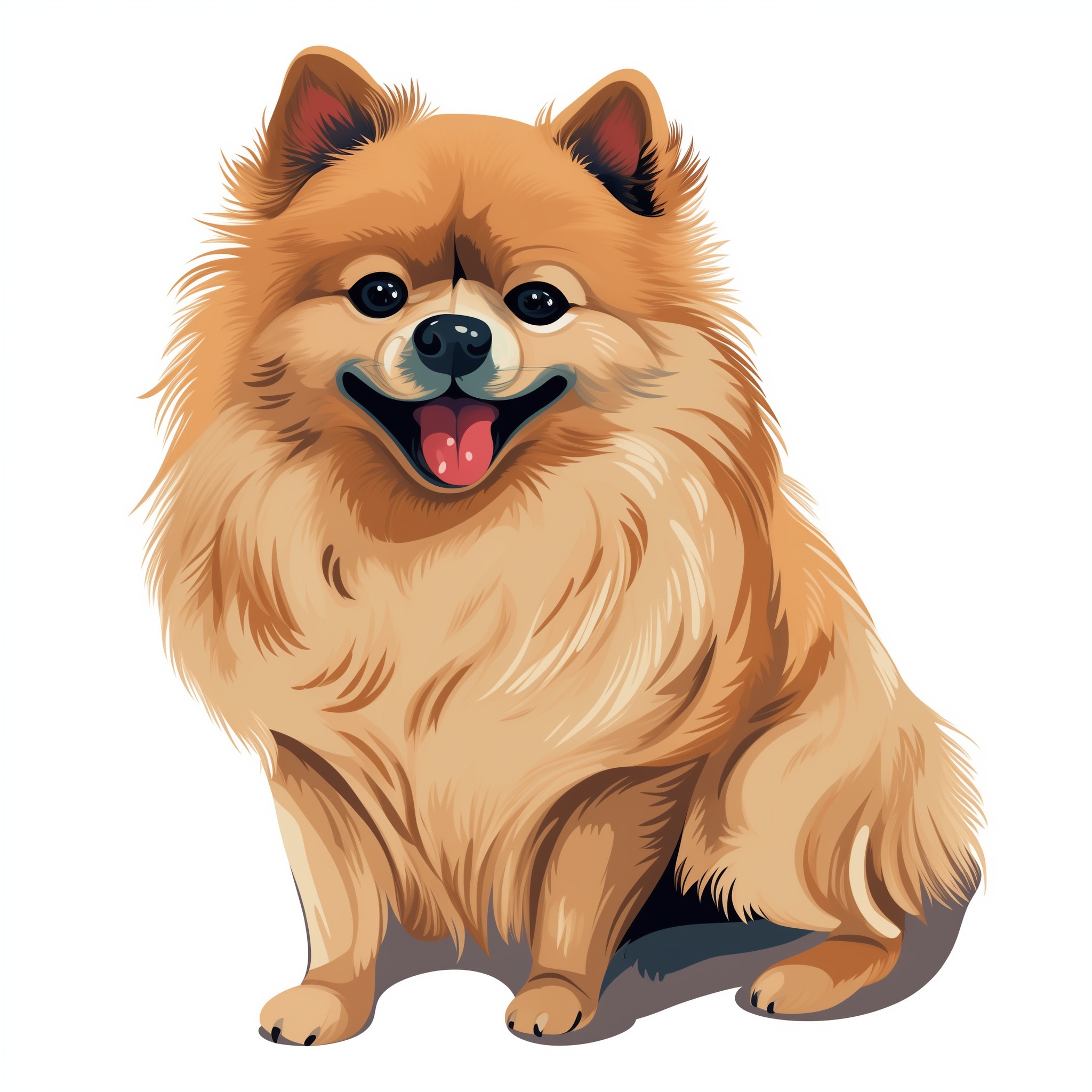 Pomeranian Dog Coloring Page Coloring Pages Mimi Panda