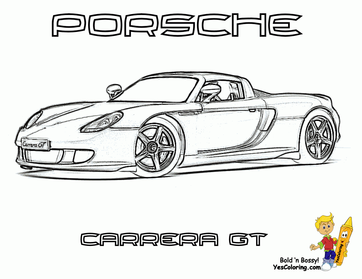 Porsche Coloring Page Coloring Home