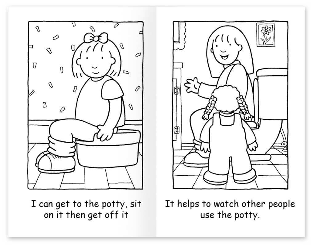 Potty Training Coloring Sheets For Boys
