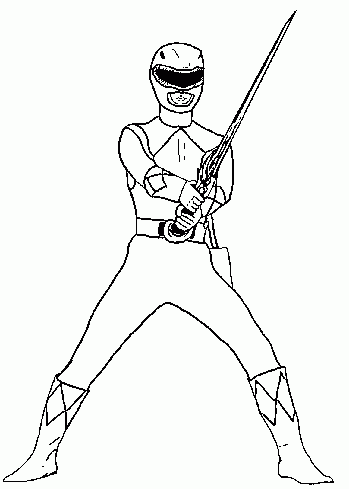 Power Coloring Rangers Pages Ranger Pink Green Print Color Kids Printable Drawing Mighty Ninja