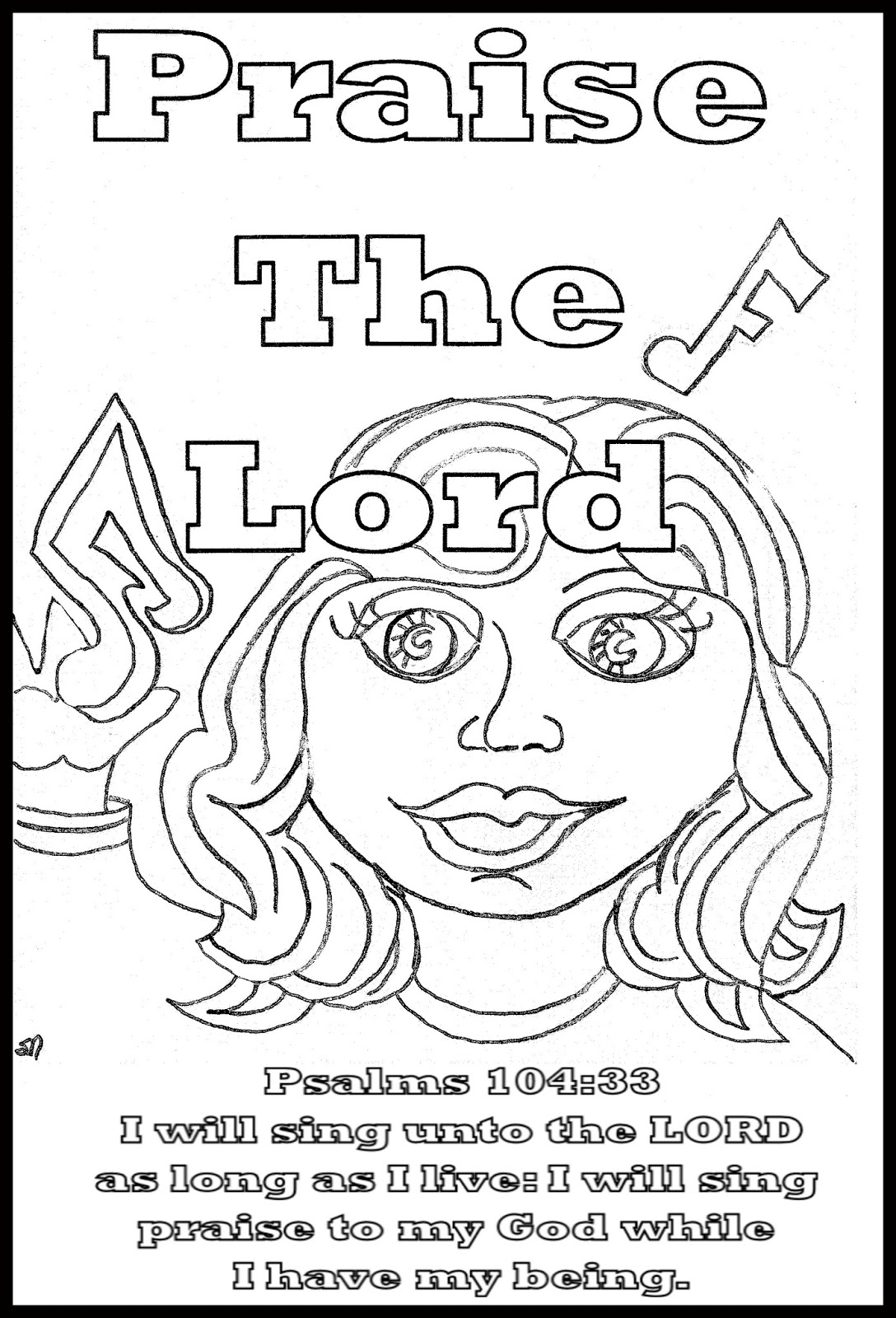 Praise The Lord Coloring Page