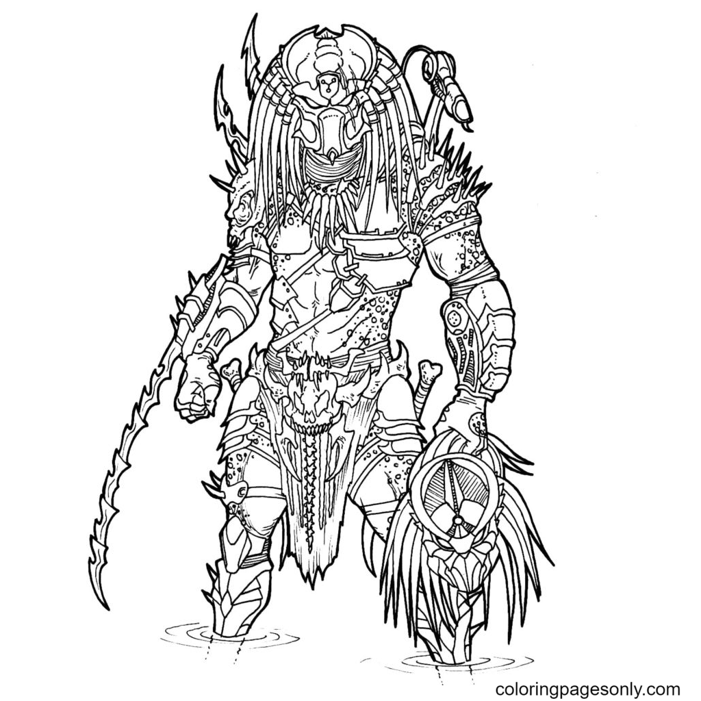 Predator Movie Coloring Pages
