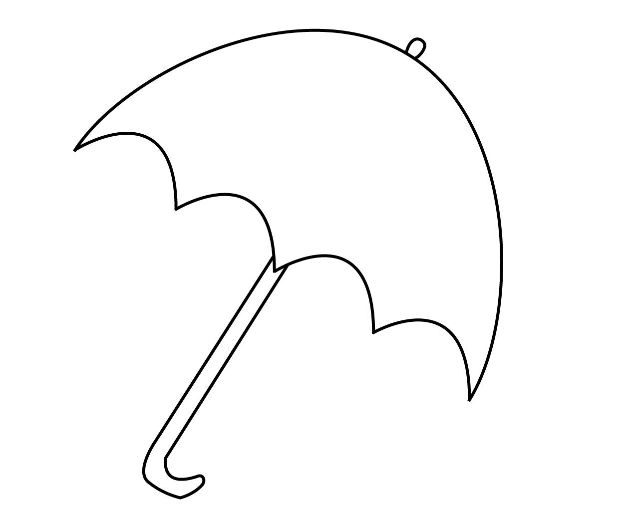 Umbrella Coloring Pages Preschool