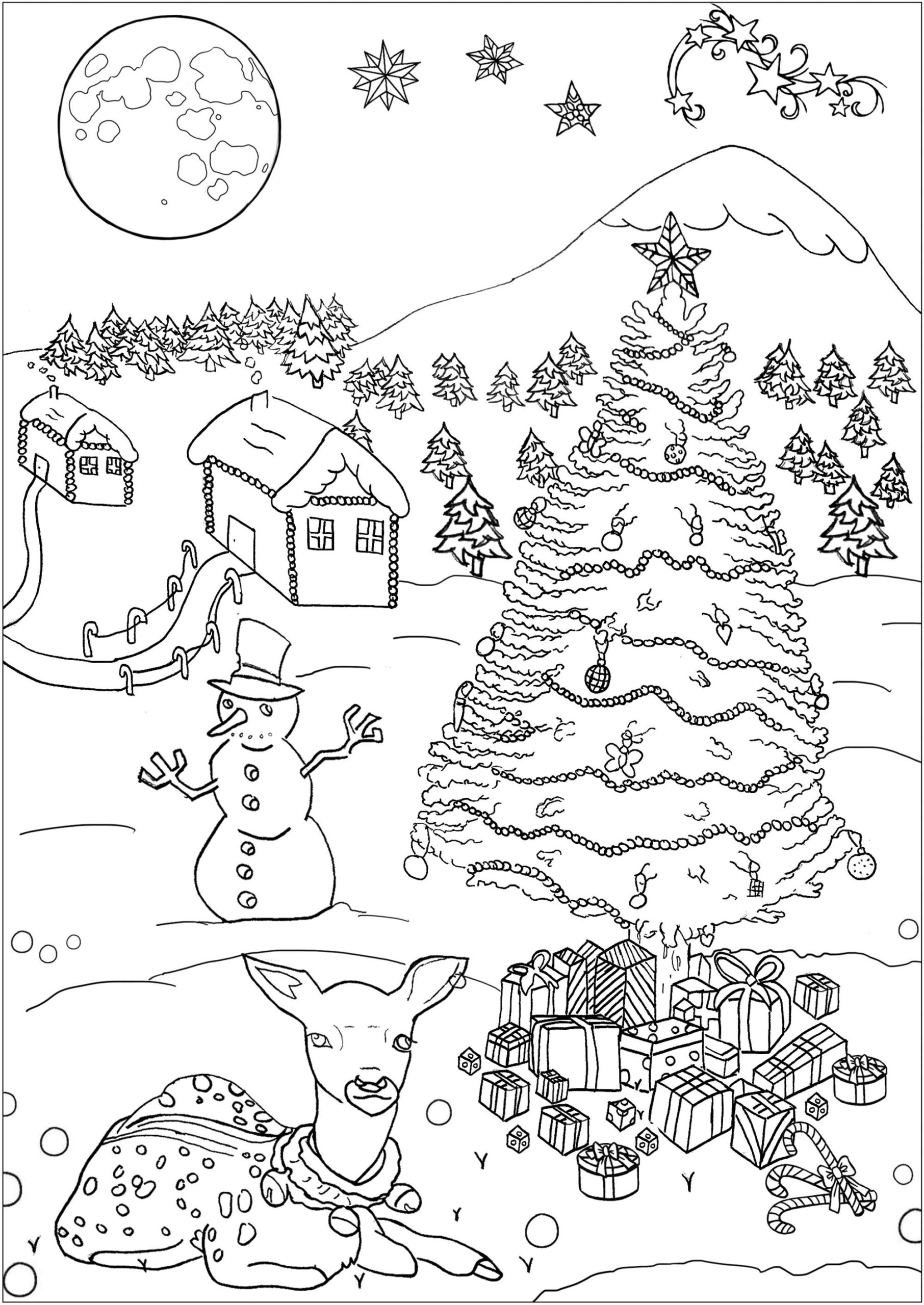 Public Domain Christmas Coloring Pages
