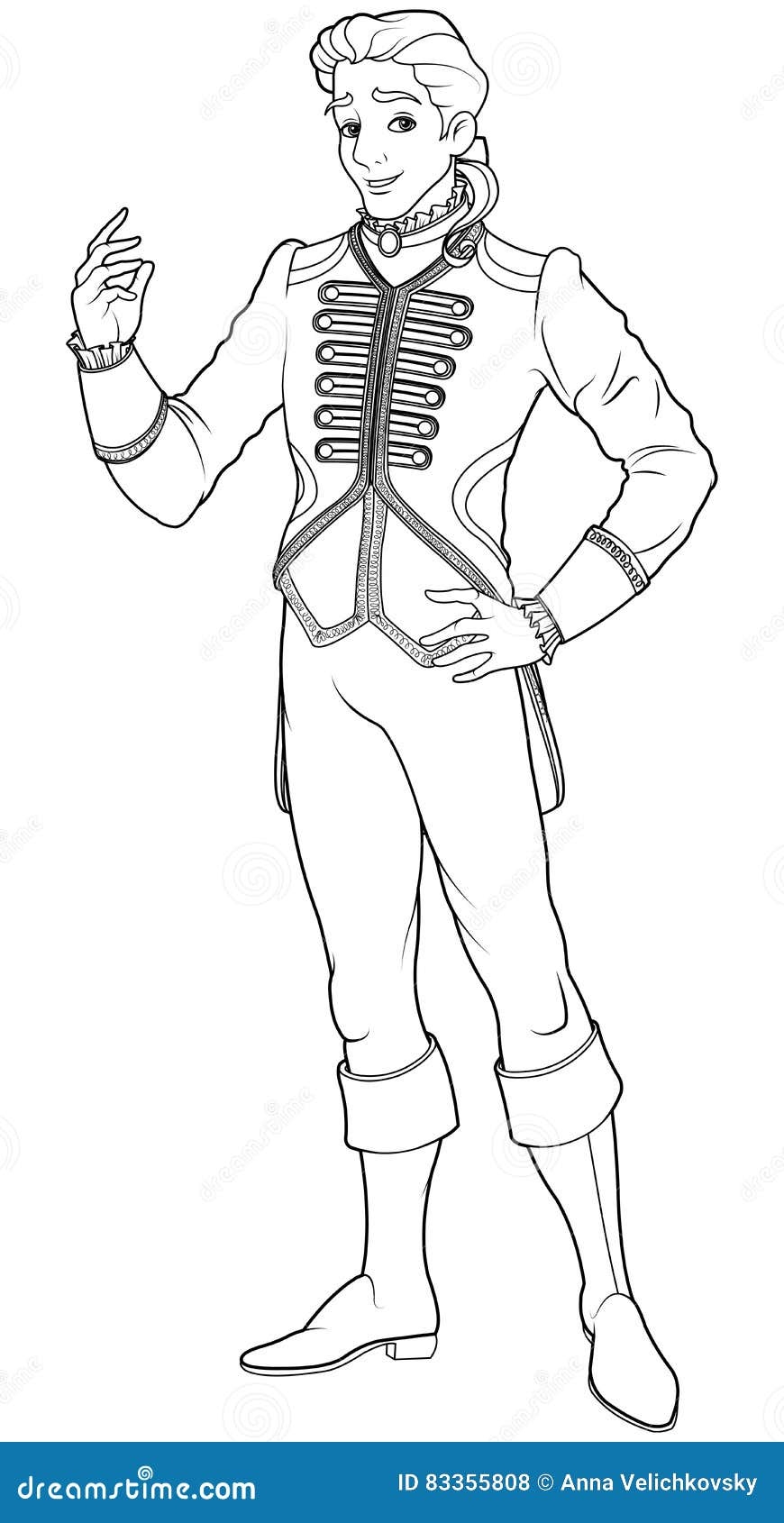Prince Charming Coloring Page Illustration De Vecteur Illustration Du Antique Agrafe 83355808