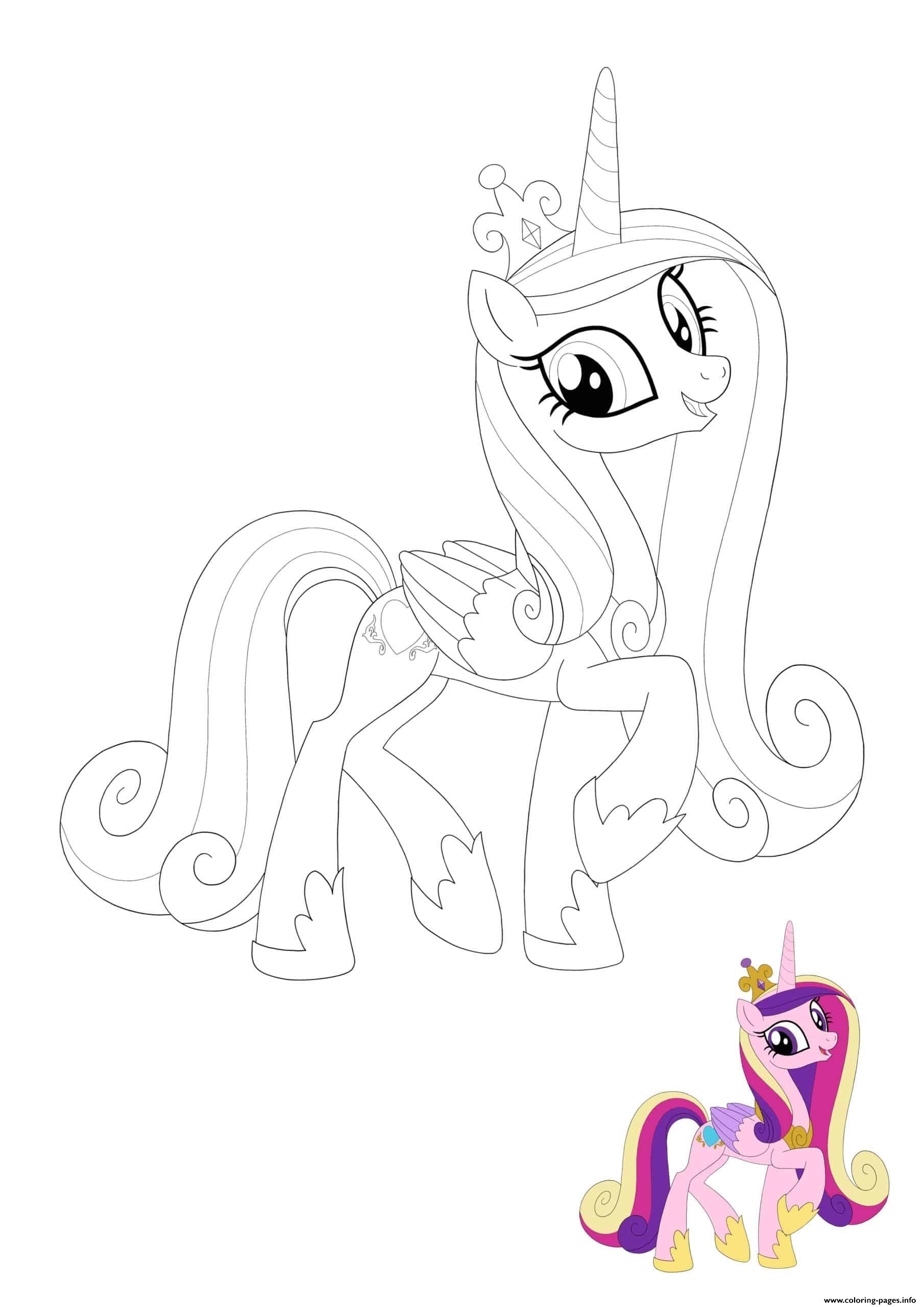Princess Cadence Coloring Page Printable