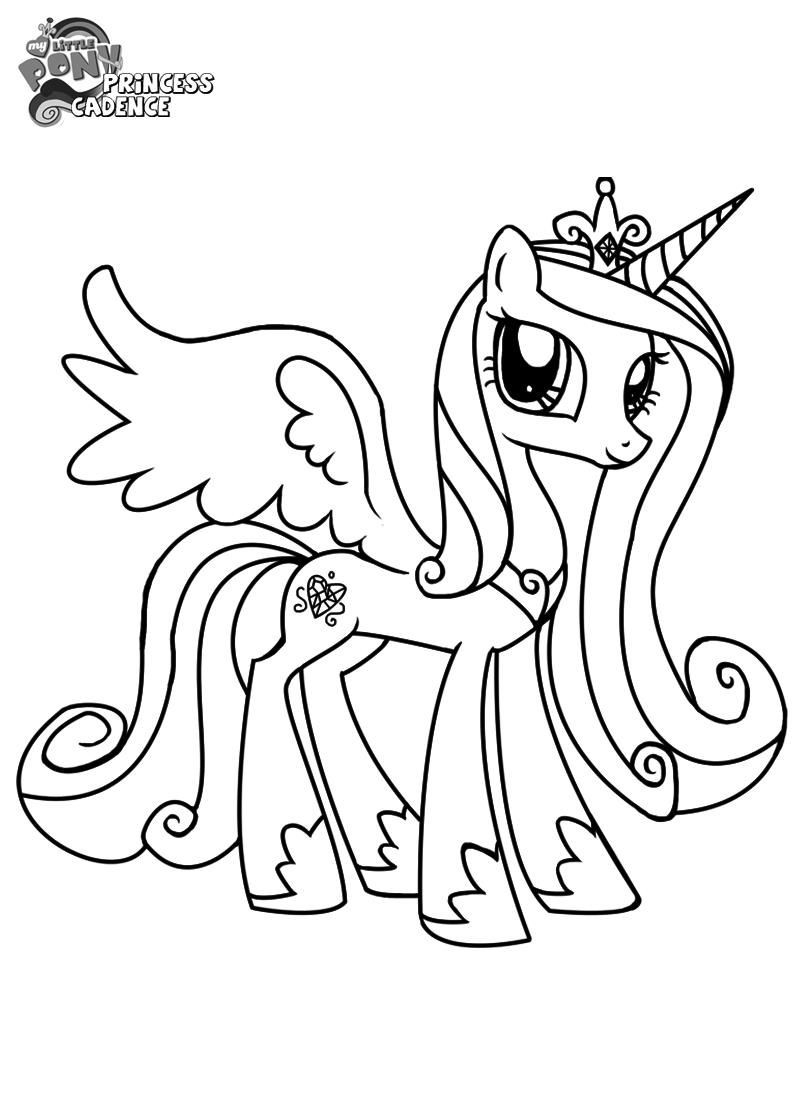 Princess Cadence Coloring Pages To Print BubaKids