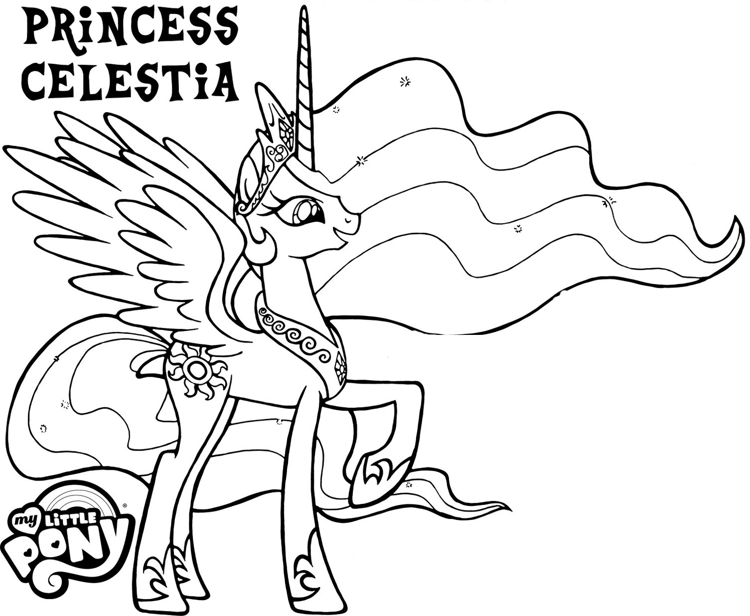Princess Celestia Coloring Pages Best Coloring Pages For Kids