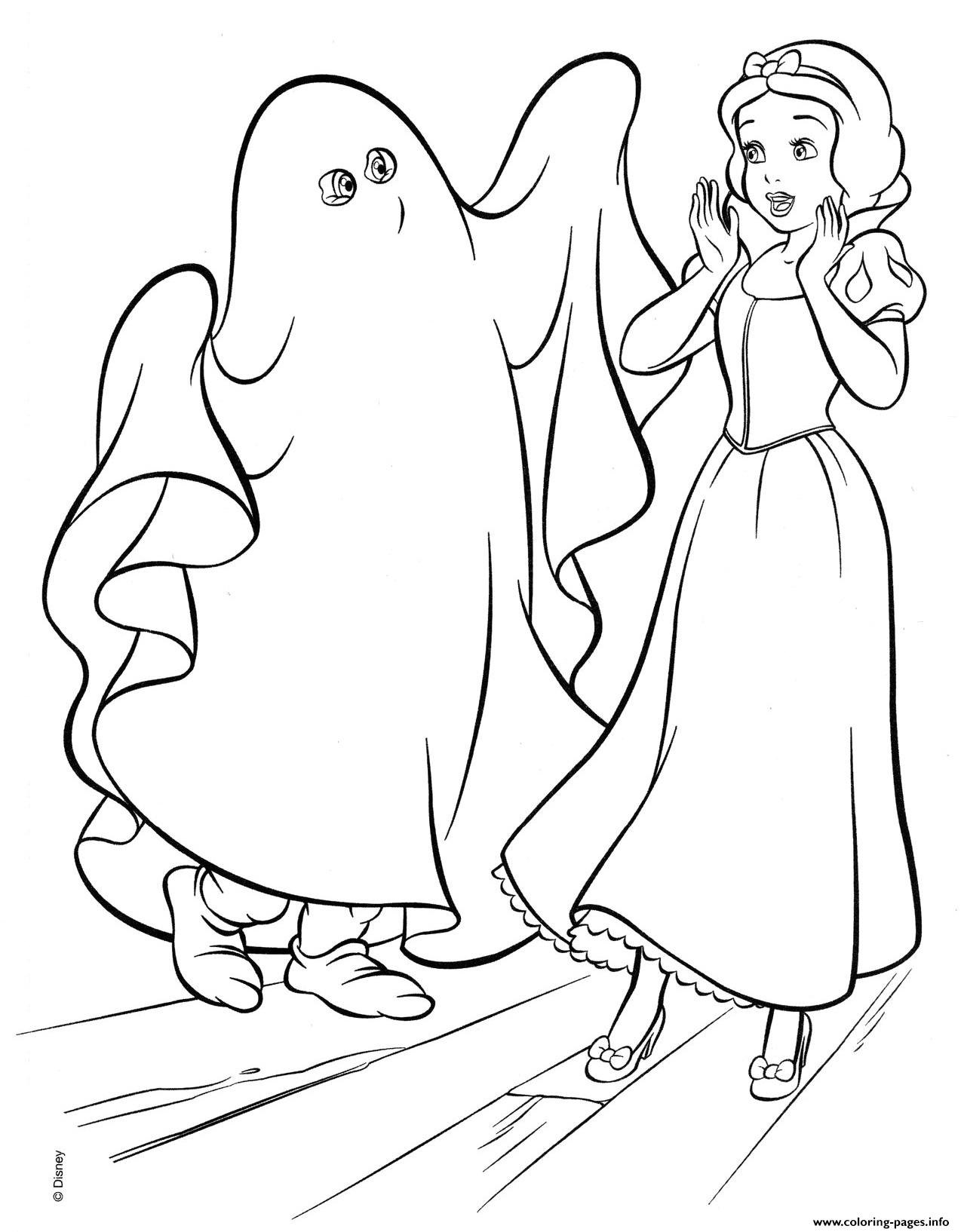 Princess Halloween Coloring Pages