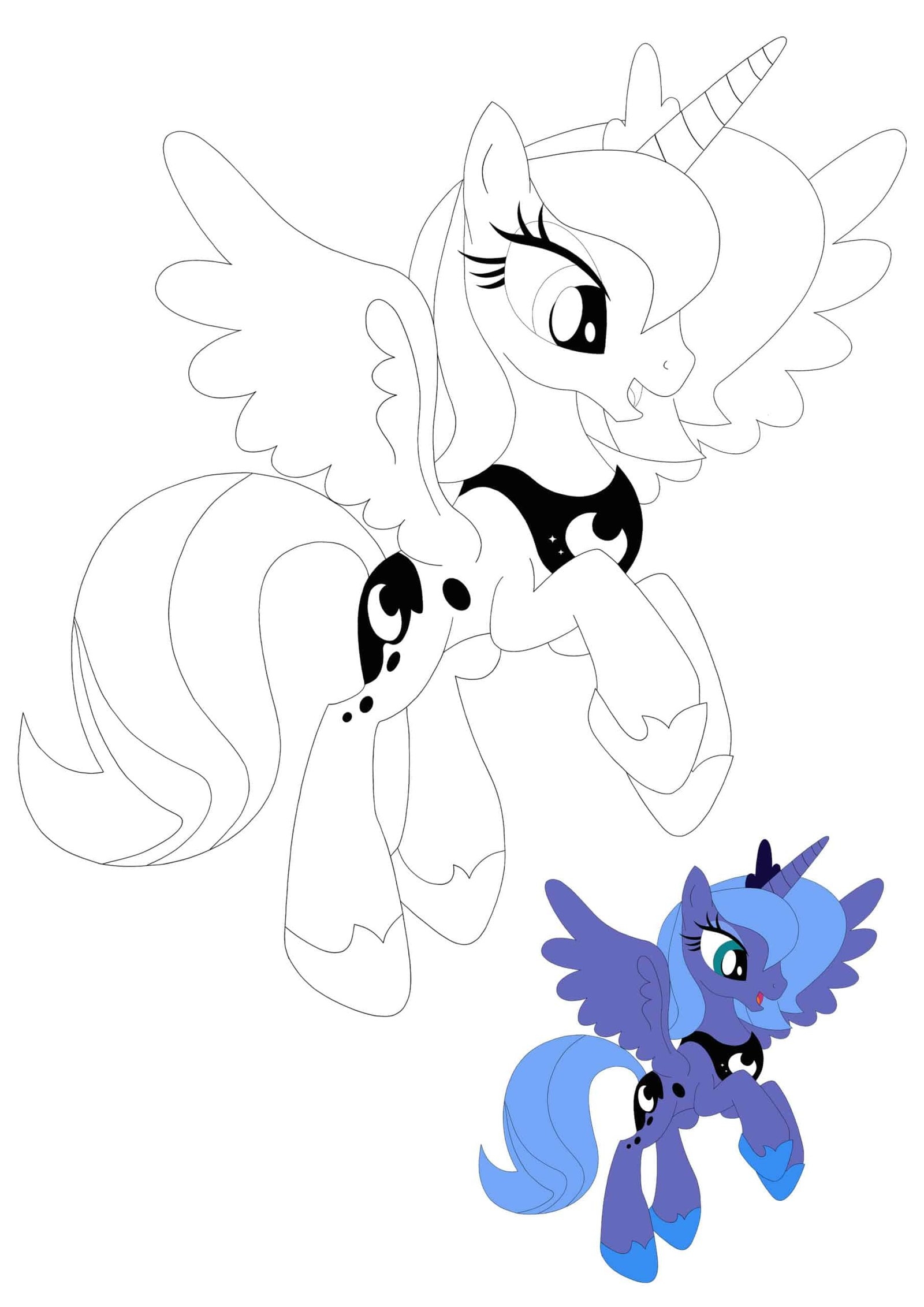 Princess Luna Coloring Pages 2 Free Coloring Sheets 2021