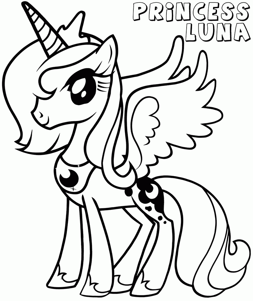 Princess Luna Coloring Pages Best Coloring Pages For Kids
