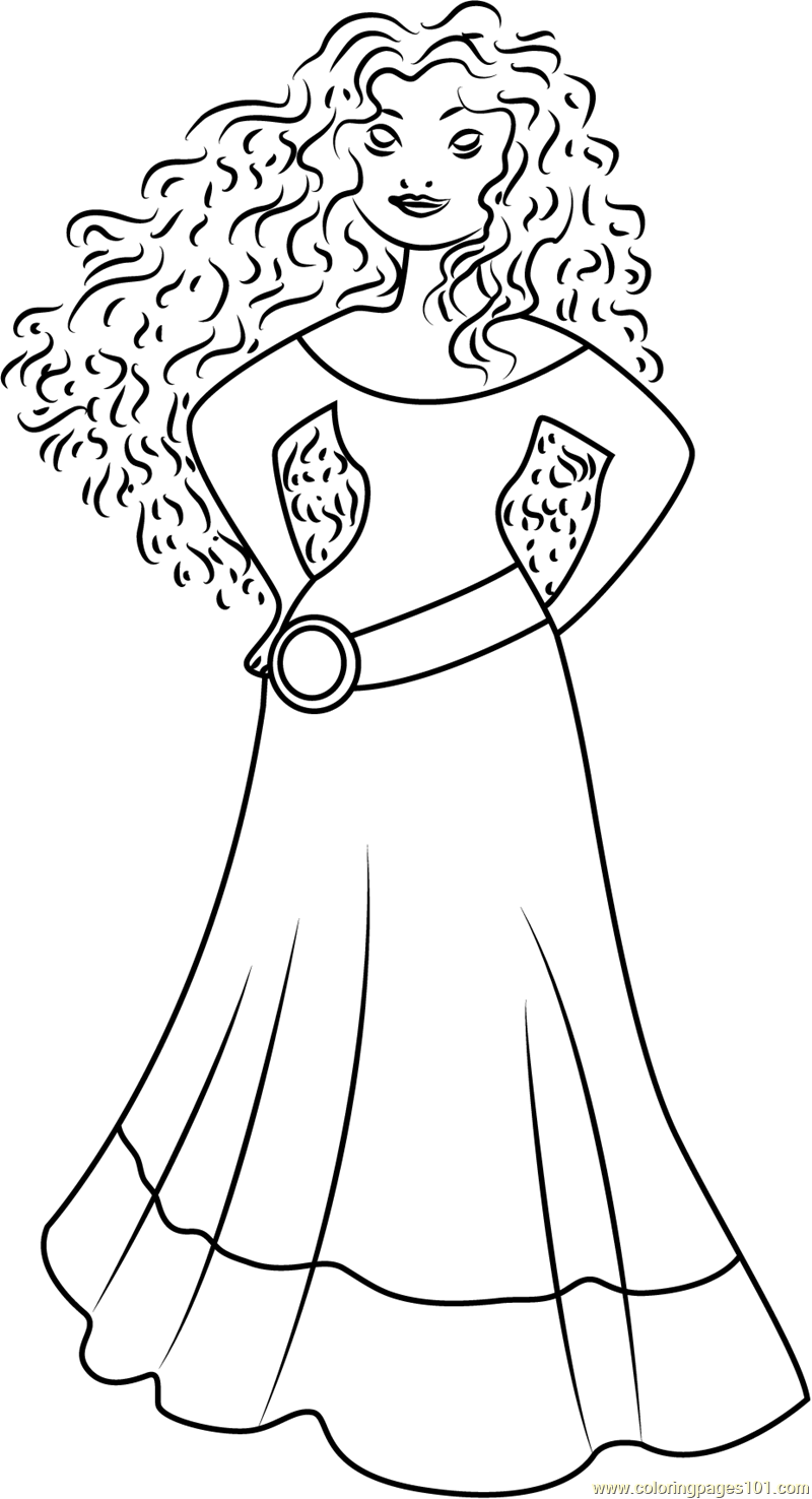 Princess Merida Coloring Page For Kids Free Brave Printable Coloring Pages Online For Kids