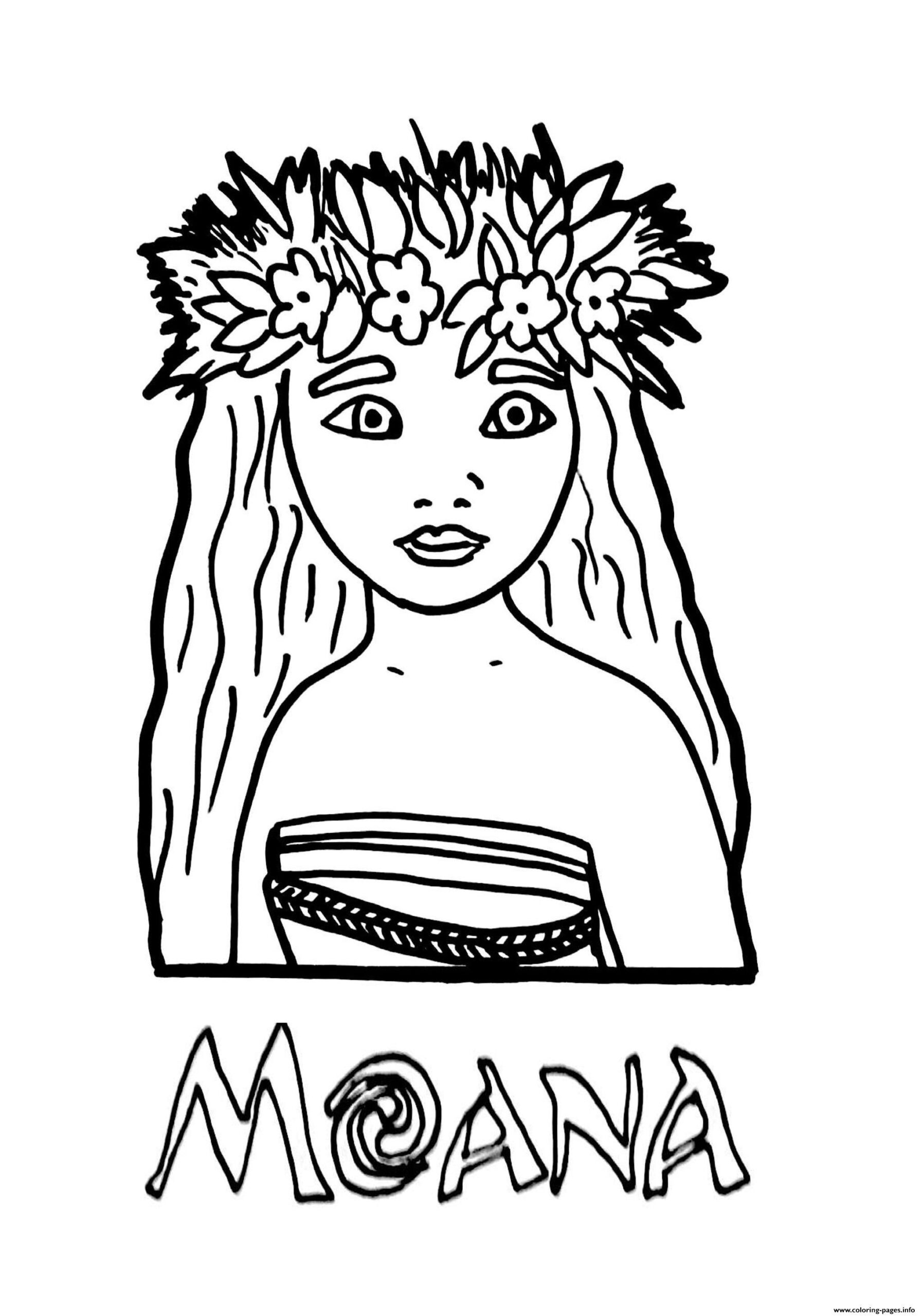 Princess Moana Coloring Pages At GetDrawings Free Download
