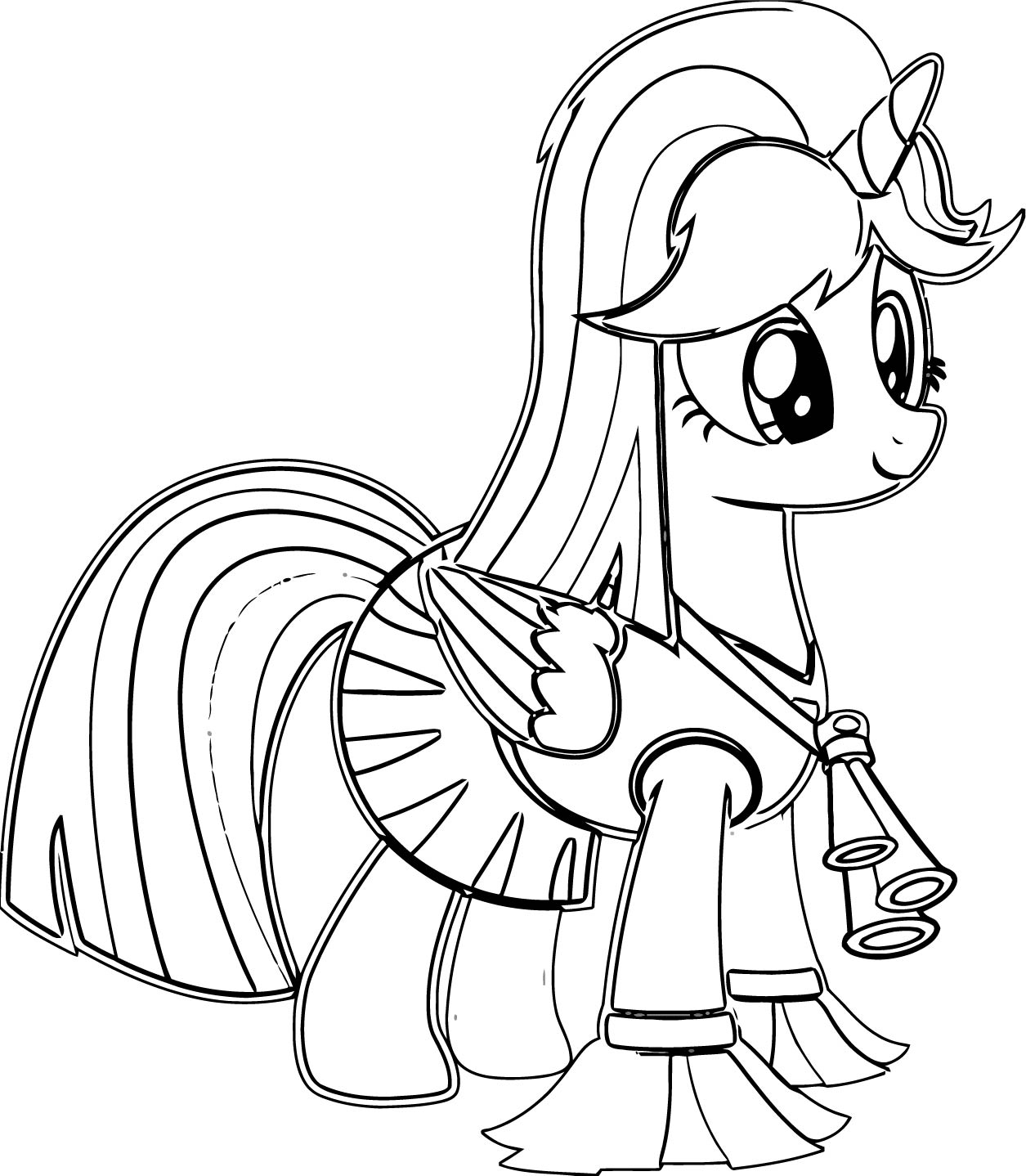 Princess Twilight Sparkle Coloring Page