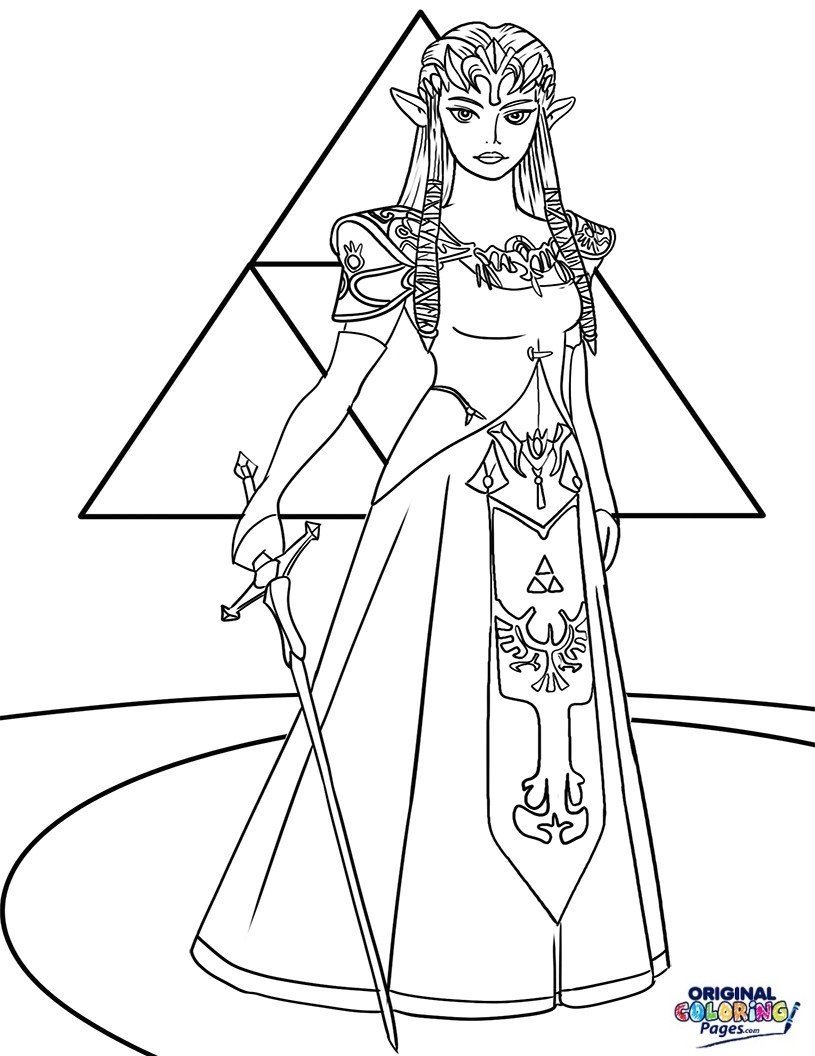 Princess Zelda Coloring Pages At GetColorings Free Printable Colorings Pages To Print And