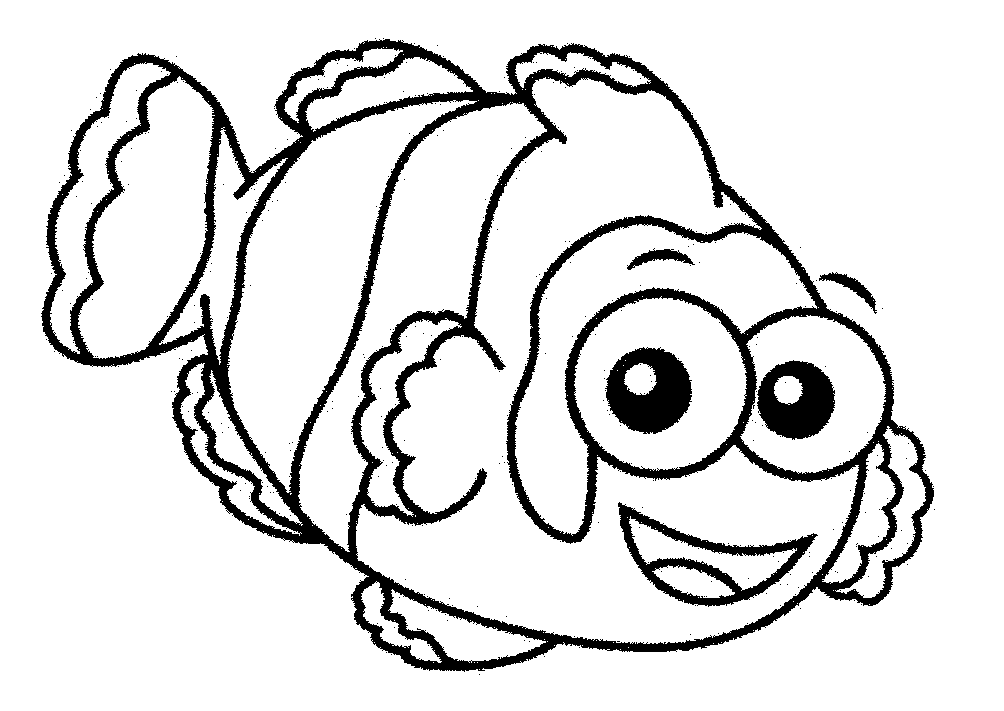 Print Download Cute And Educative Fish Coloring Pages