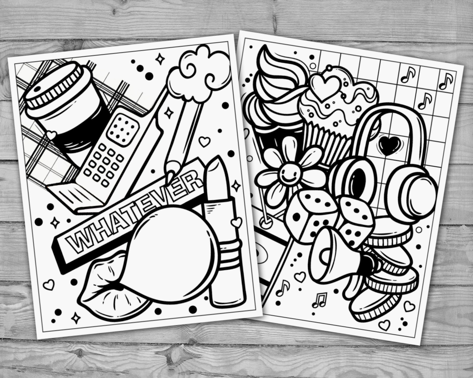 90s Coloring Pages