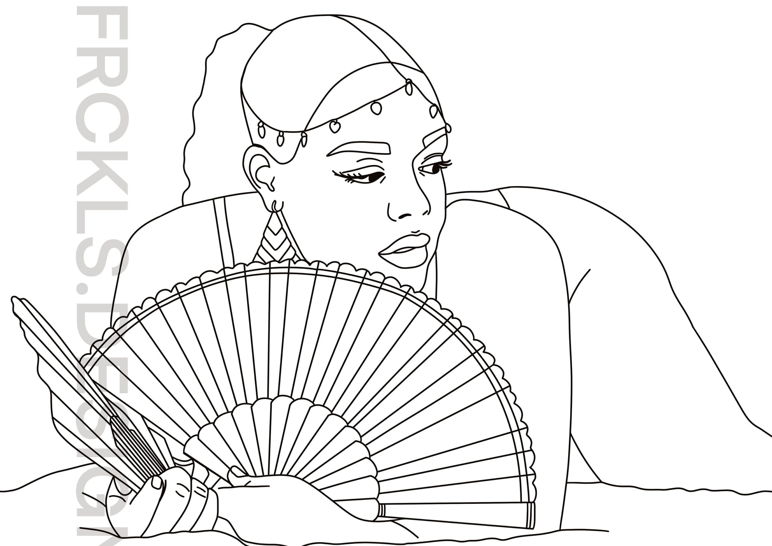 Printable Adult Coloring Page Of Black Woman Erotic Coloring Etsy Schweiz