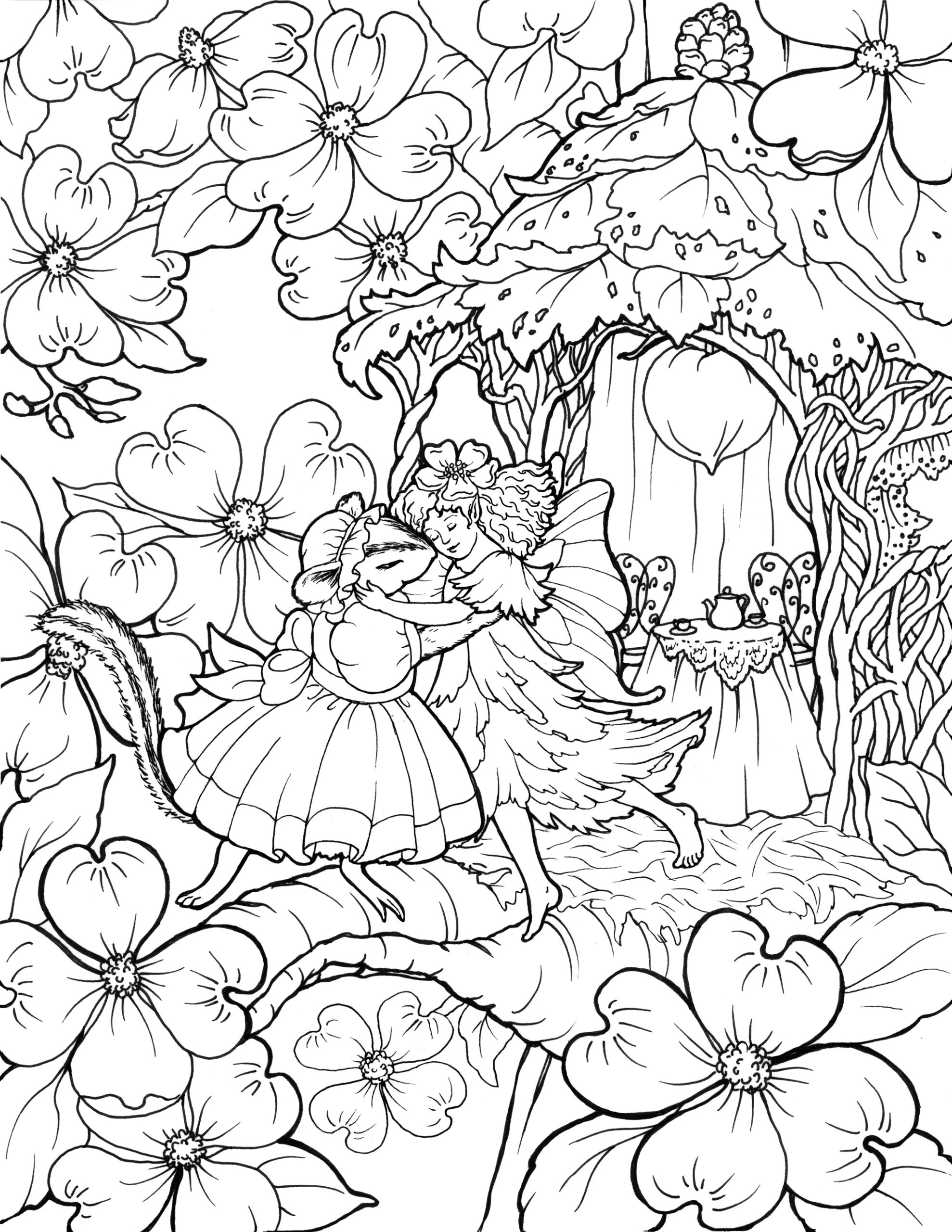 Printable Adult Coloring Pages Fairies Coloring Pages