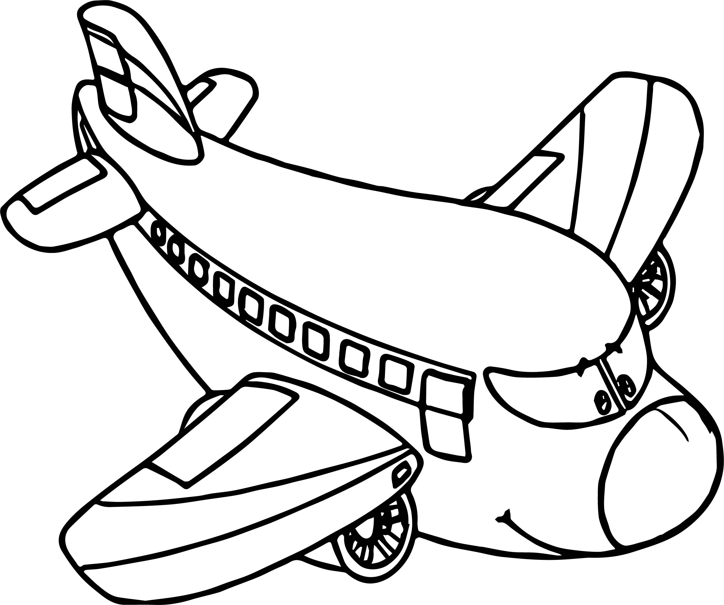 Printable Airplane Coloring Pages