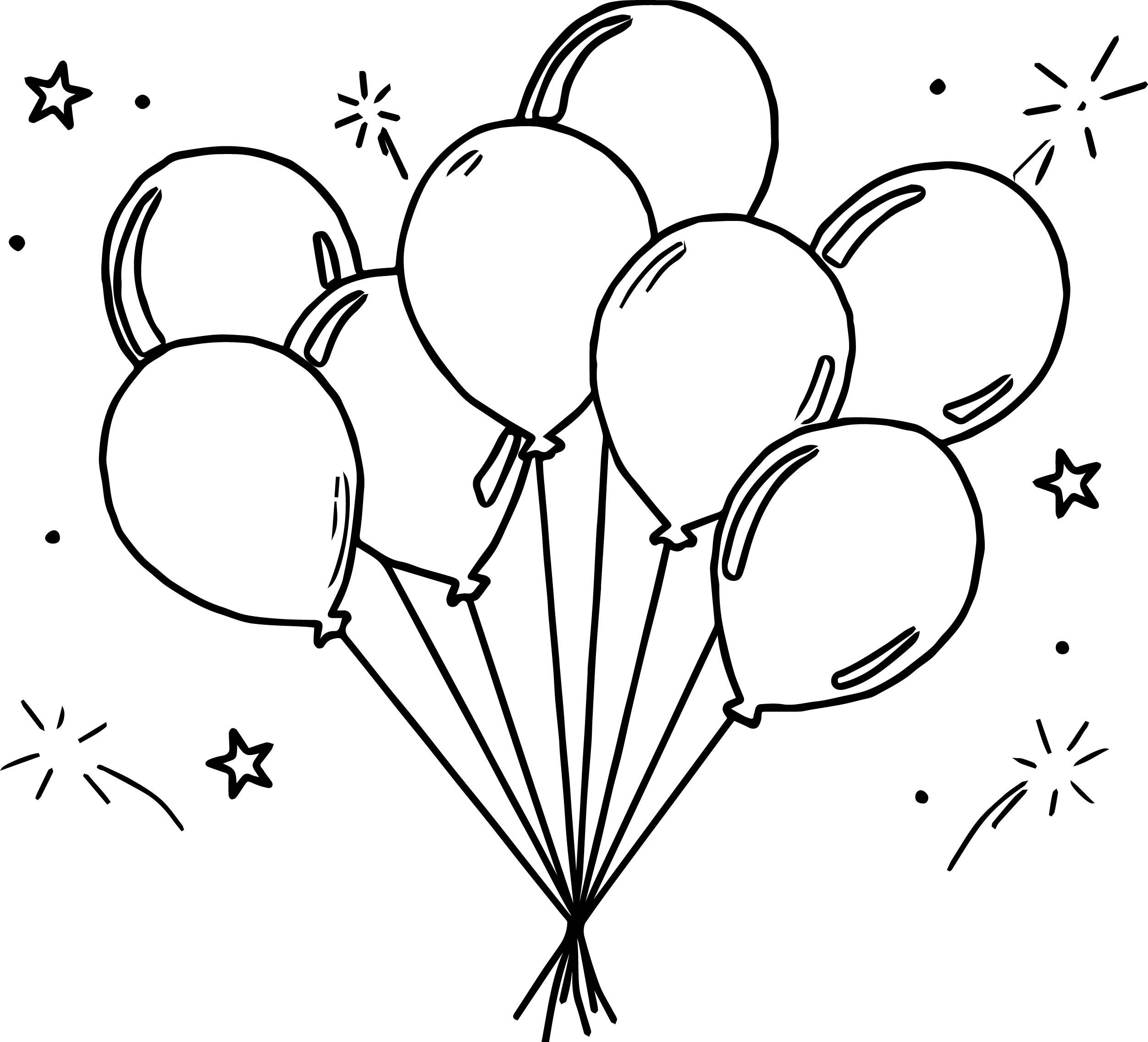 Printable Balloon Coloring Pages