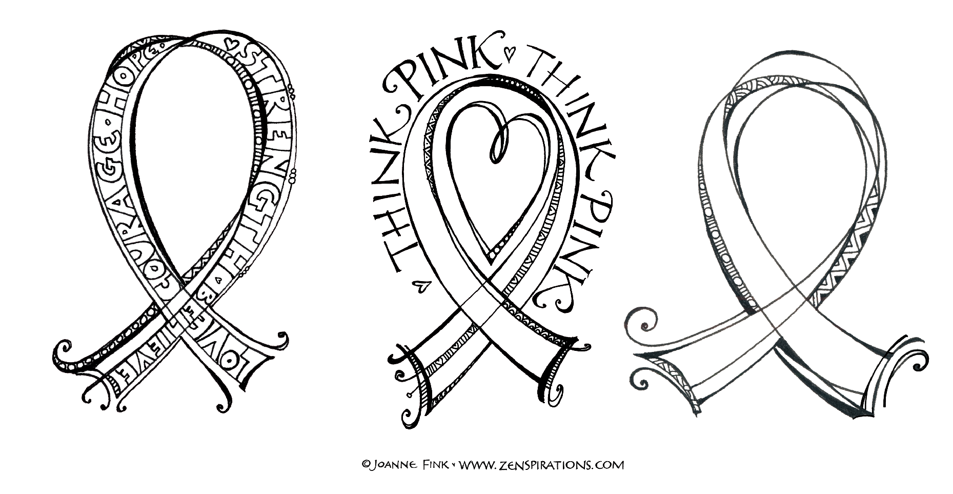 Printable Breast Cancer Ribbon Coloring Pages LizbethqiHuber