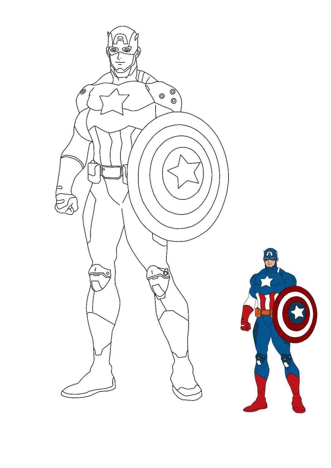 Printable Captain America Coloring Pages