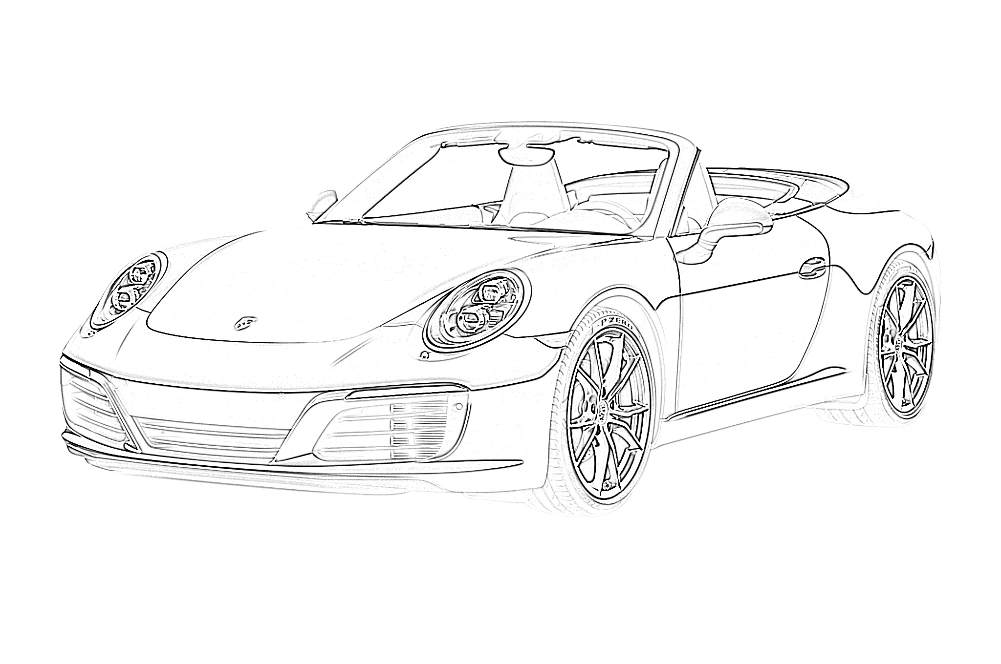 Printable Car Coloring Pages